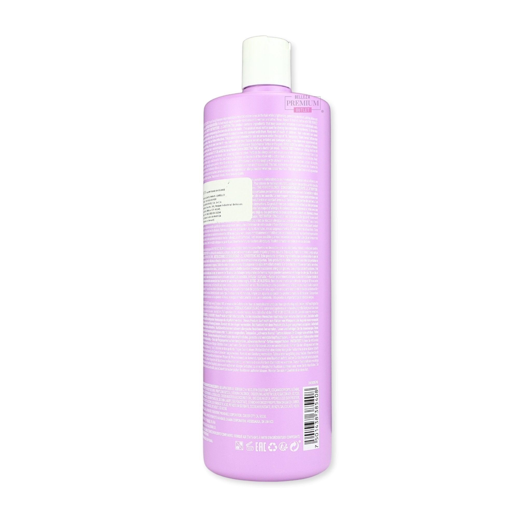 PRAVANA Shampoo The Perfect Blonde Matizador 1L: El Shampoo Sensacional para un Rubio Impecable y Radiante