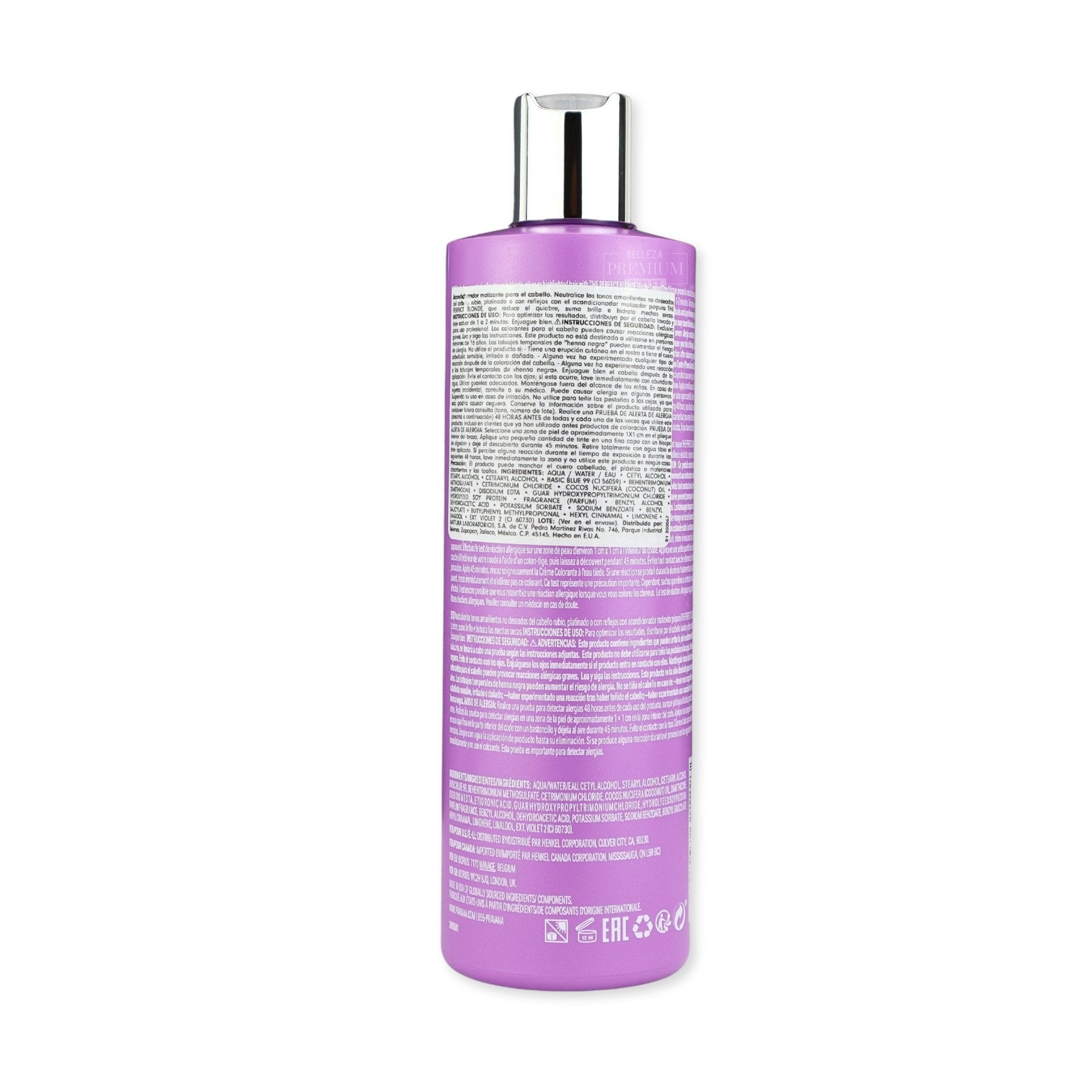 PRAVANA Conditioner The Perfect Blonde Matizador 325ml: El Acondicionador Sorprendente para un Rubio Deslumbrante y Bien Cuidado