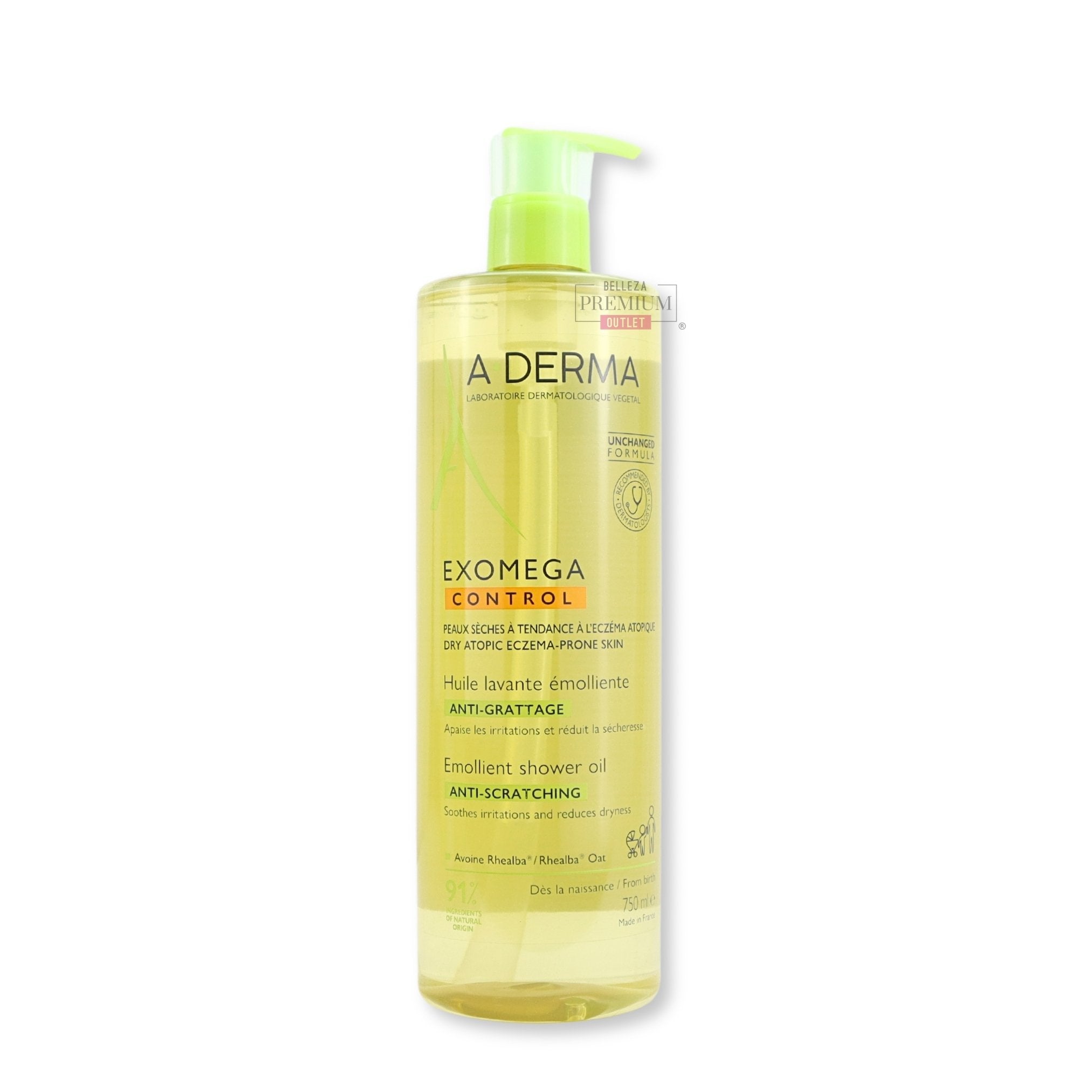 Aderma EXOMEGA Control Reinigingsolie 750ml: El perfecto limpiador sin jabón para pieles atópicas