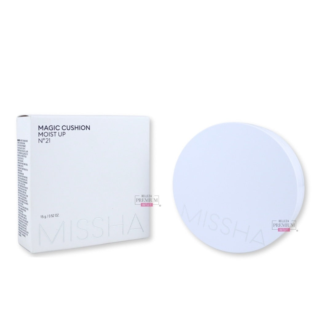 Missha Magic Cushion Moist Up SPF50+/PA+++ (No.21): El Novedoso Toque de Luminosidad y Protección