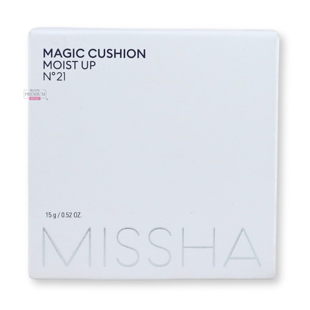 Missha Magic Cushion Moist Up SPF50+/PA+++ (No.21): El Novedoso Toque de Luminosidad y Protección