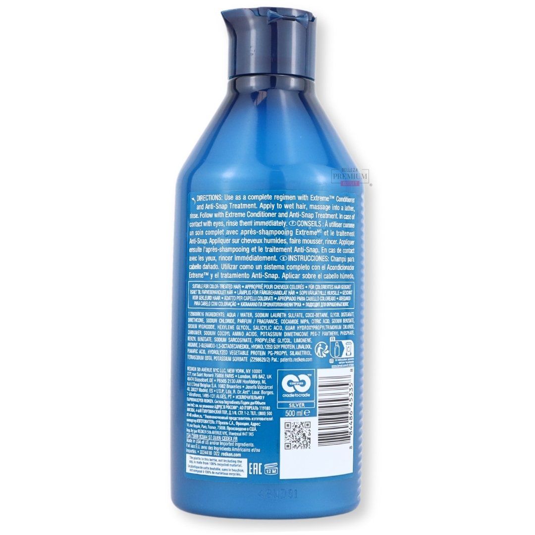 Redken Extreme Shampoo 500ml: tratamiento irremplazable para un cabello libre de daño