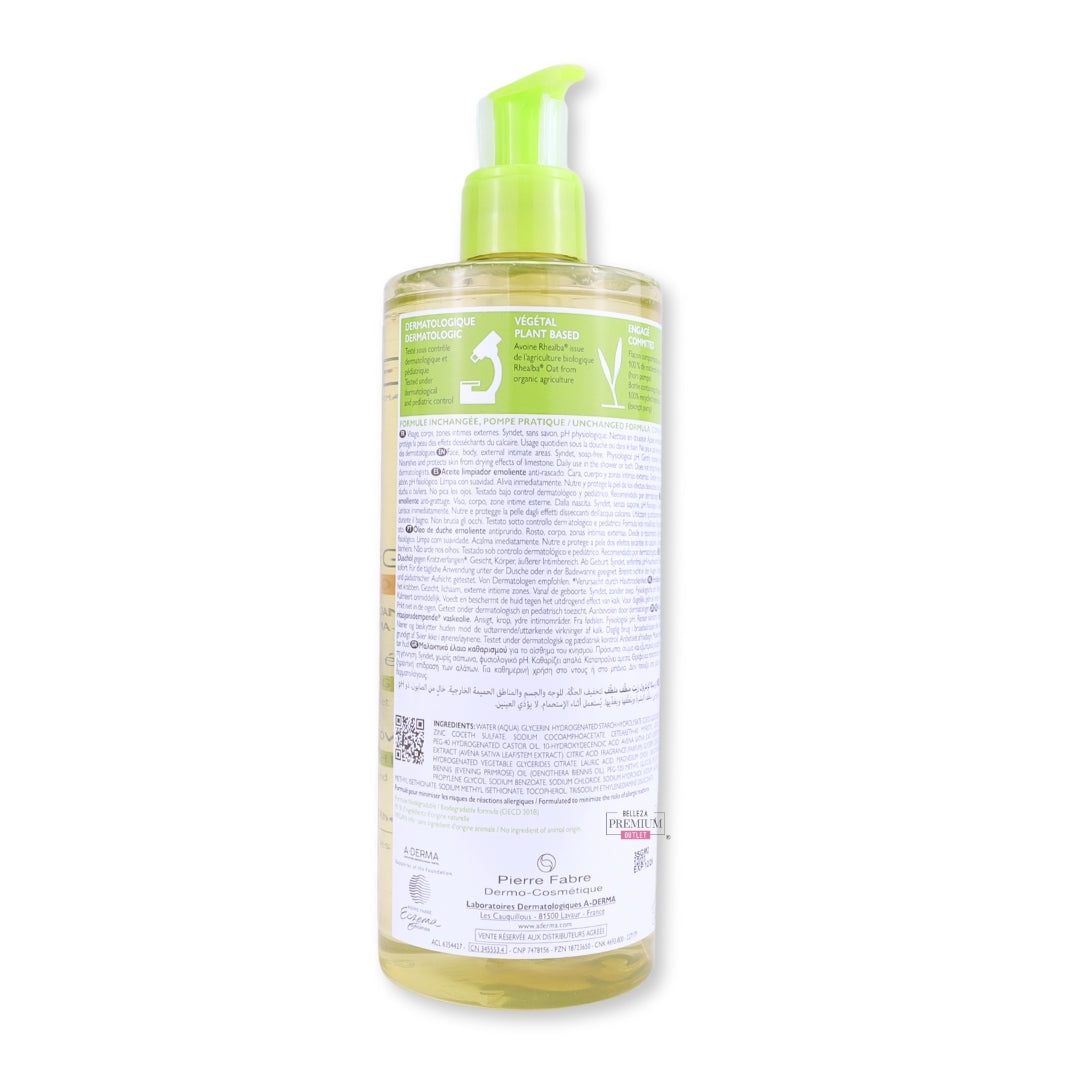 A-Derma EXOMEGA Control Emolliërende Reinigingsolie 500ml: El infalible aceite limpiador para pieles secas y atópicas