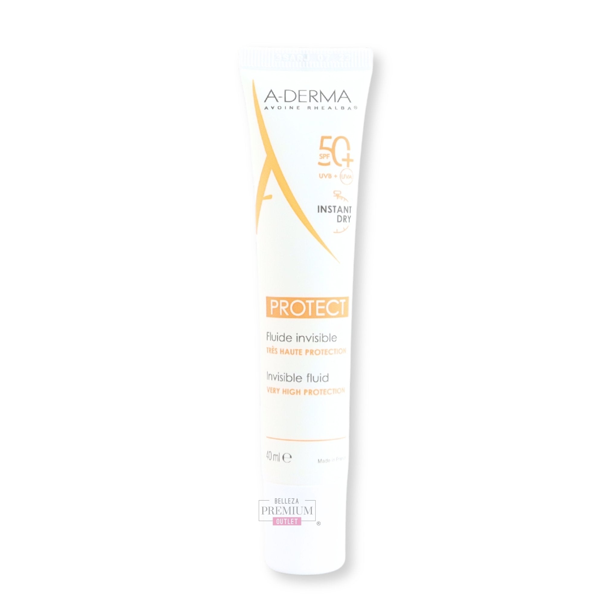 Aderma PROTECT Fluide Invisible SPF50+ 40ml: Revolucionario protector solar de absorción rápida.