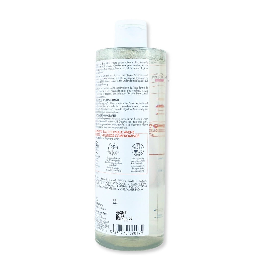 Avene Makeup Removing Micellar Water 400ml: El Desmaquillante Eficaz para Pieles Sensibles