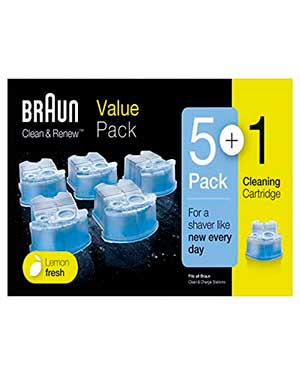 Braun Clean & Renew Value Pack Lemon Fresh – Higiene y Cuidado de tu Afeitadora