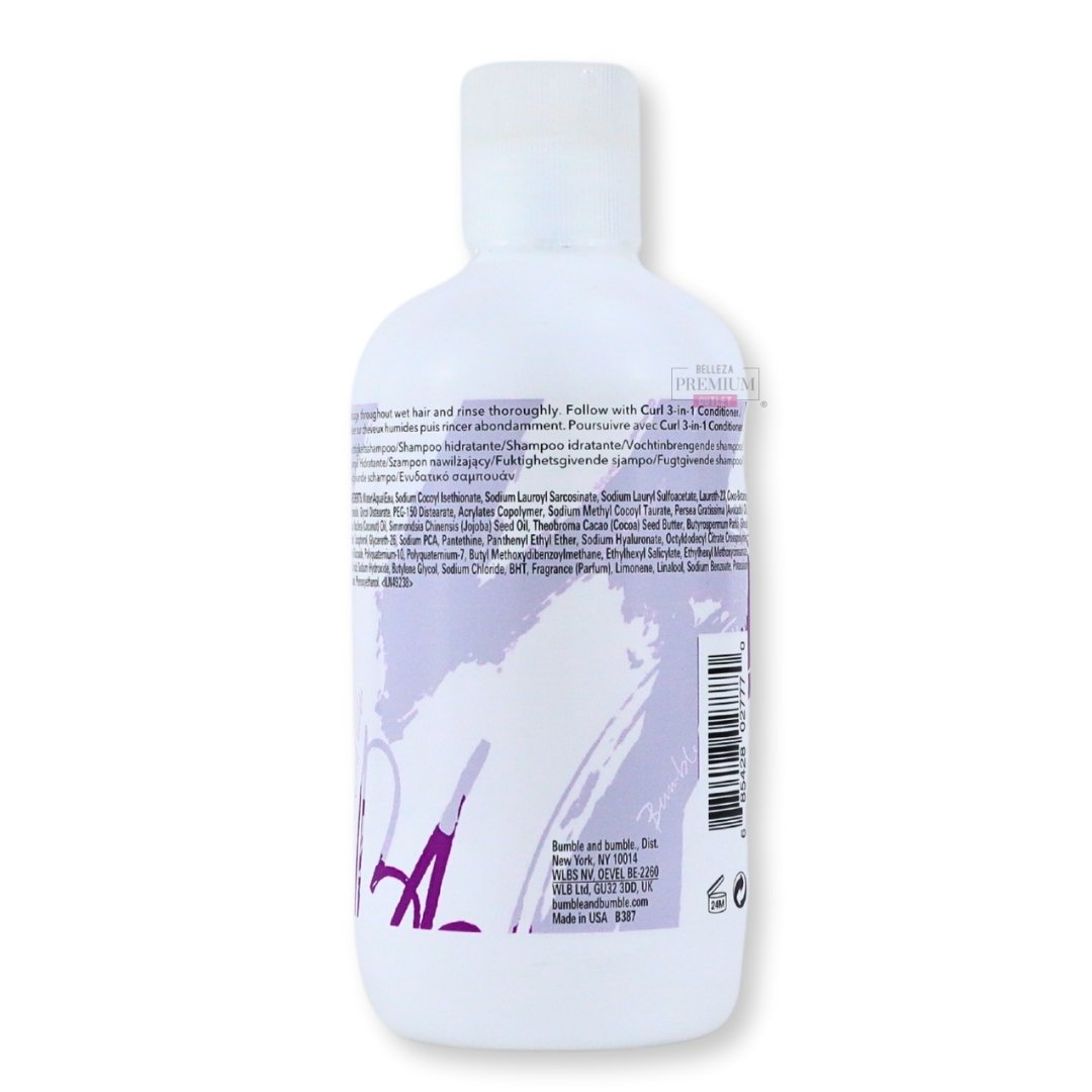 B&B Shampoo Curl Moisturizing 250ml: Victorioso en la Hidratación y Definición de Rizos