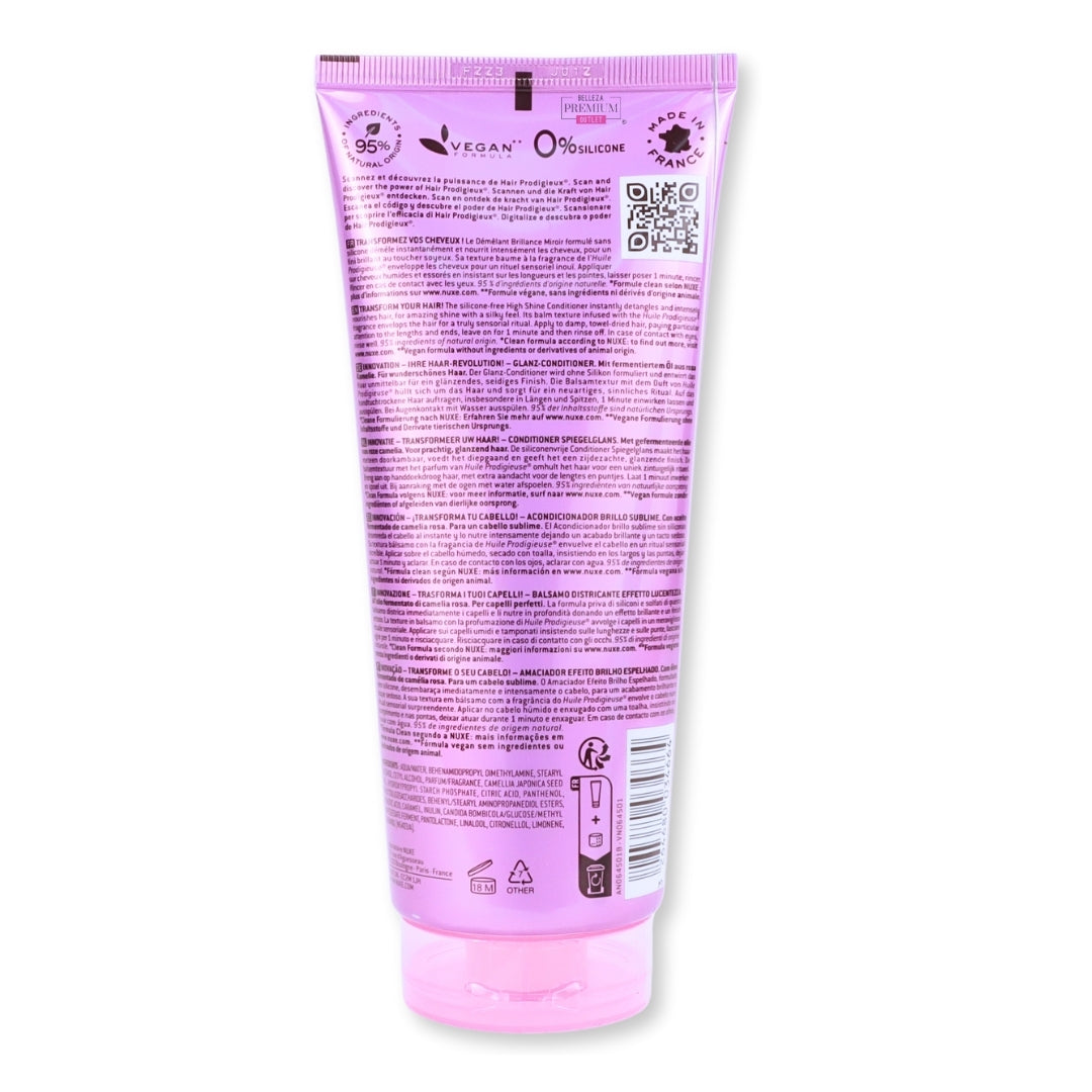 Nuxe Hair Prodigieux High Shine Conditioner 200ml: El prodigioso acondicionador para un cabello radiante y sedoso