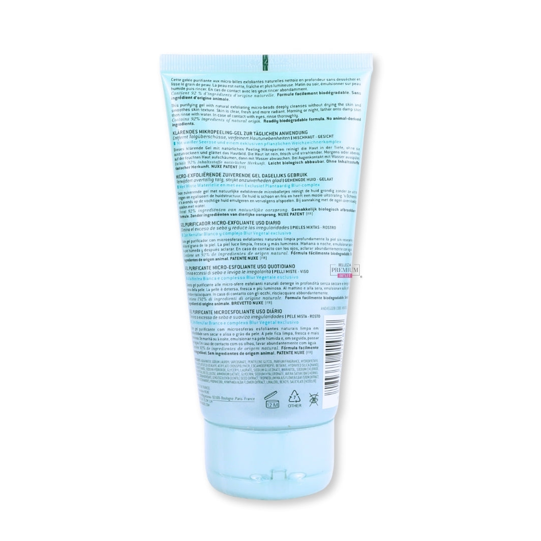 Nuxe Aquabella Micro-Exfoliating Purifying Gel 150ml: El cautivador gel limpiador para una piel fresca y purificada