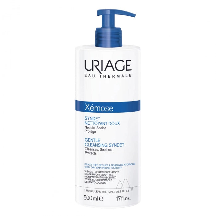 Uriage Xémose Syndet Nettoyant 500ml – Higiene Suave para Piel Muy Seca y Atópica