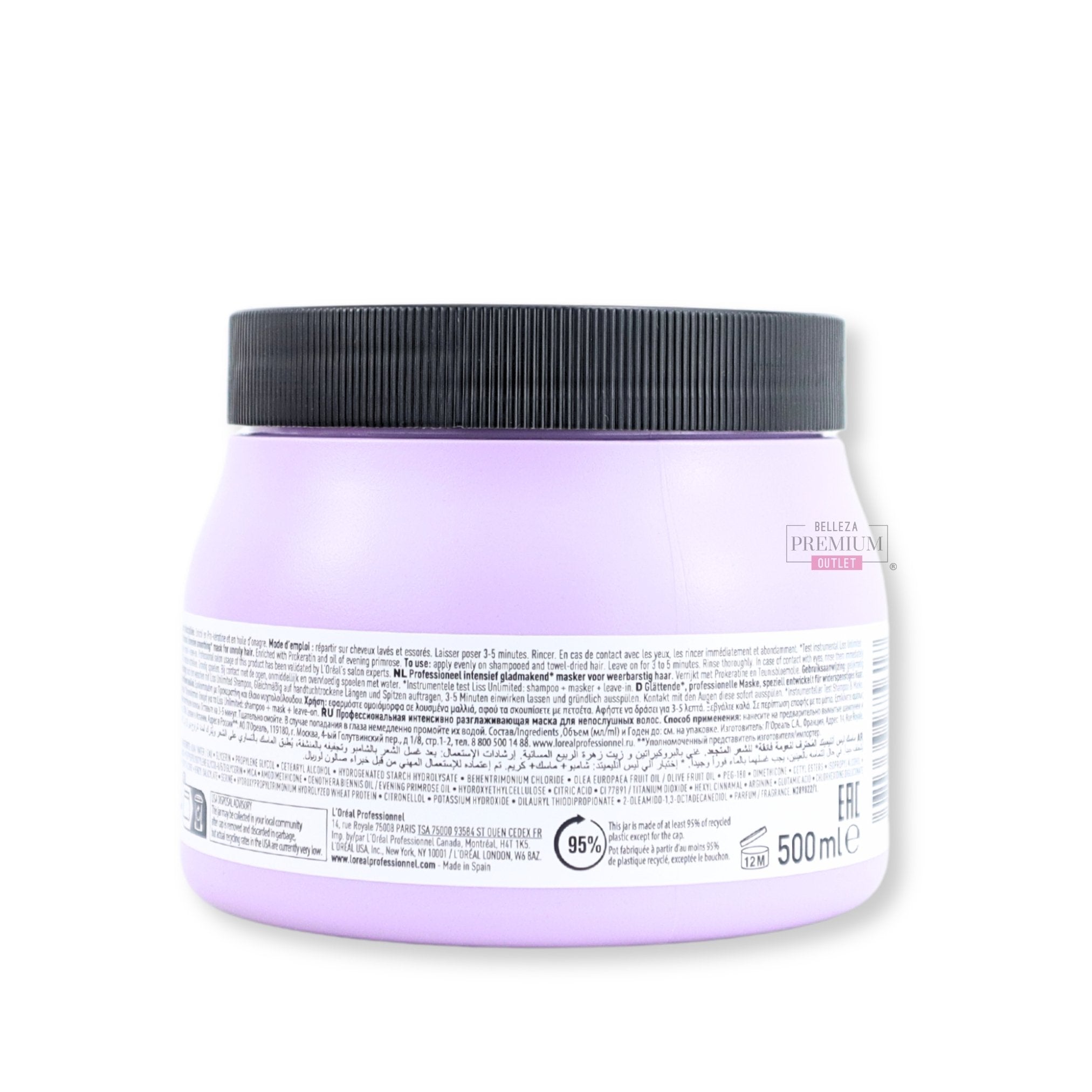 L'Oréal Professionnel Serie Expert Liss Unlimited Masque 500ml:  el secreto de un cabello hermoso libre de encrespamiento