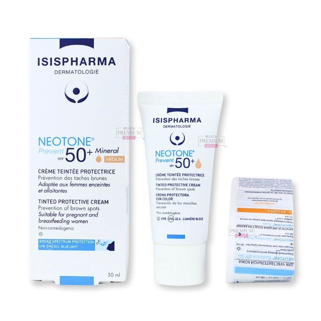 Isispharma Neotone Prevent spf50+ Minérale teintée medium 30 ml main image 0