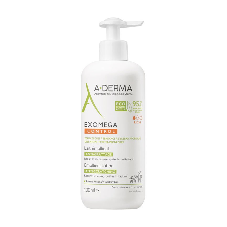 A-Derma Exomega Control lait Emollient 400ml