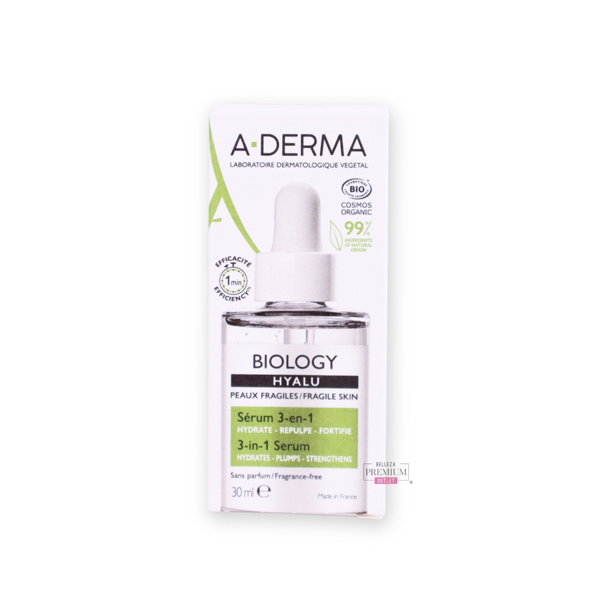A-Derma Biology Hyalu 3 en 1 Sérum Hidratante, 30ml