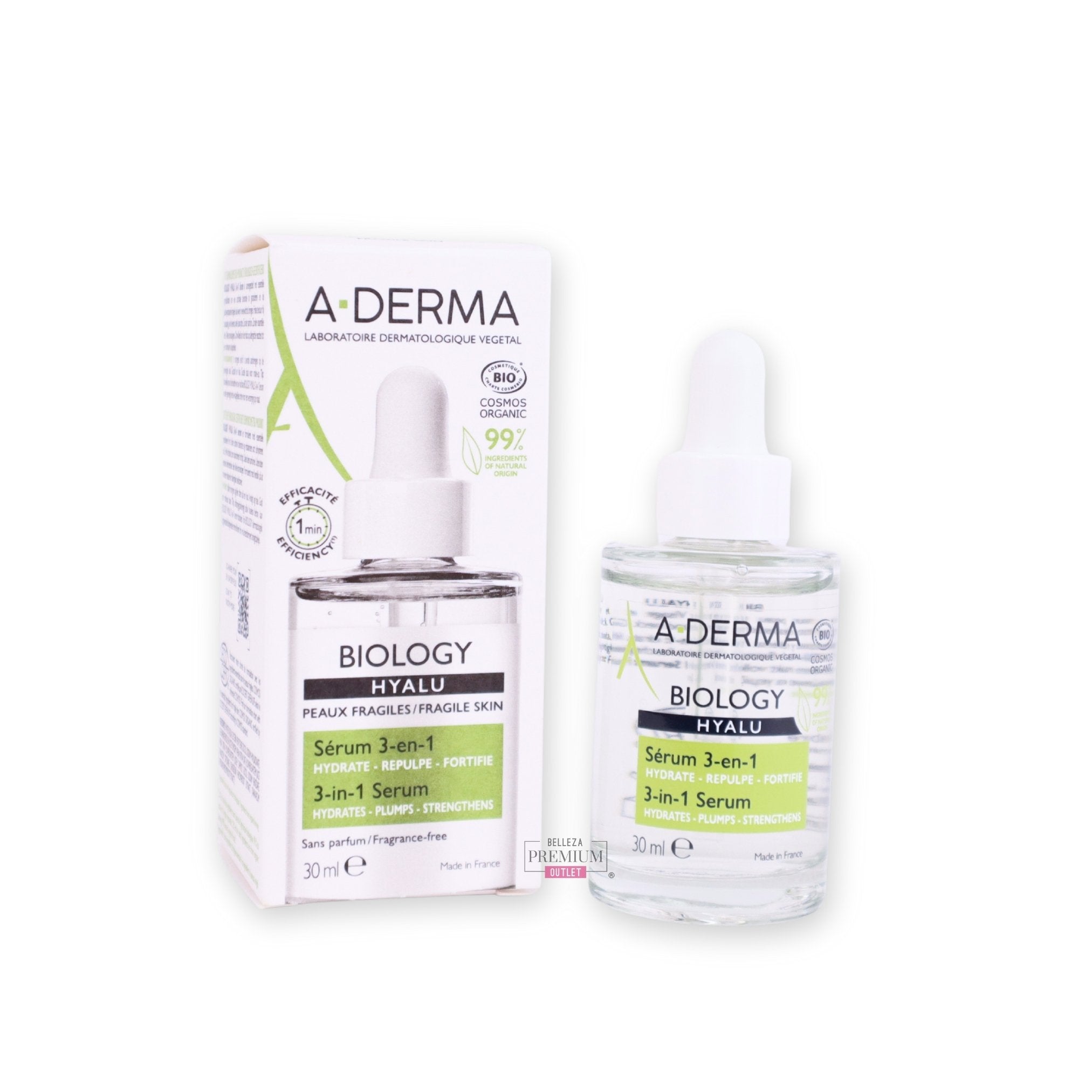 A-Derma Biology Hyalu 3 en 1 Sérum Hidratante, 30ml