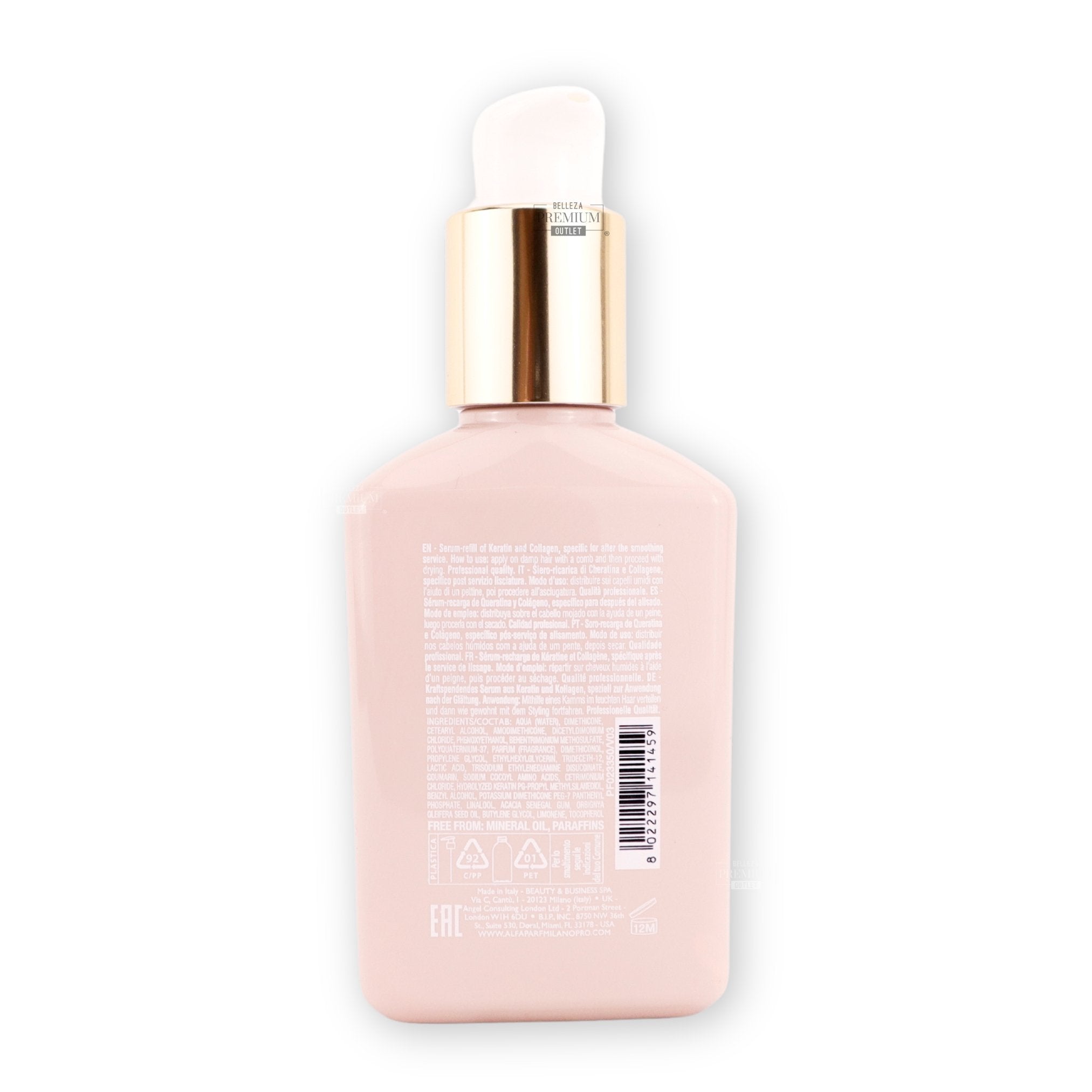 Alfaparf Milano Lisse Design Keratin Therapy Serum 125ml – Suavidad y Brillo Inmediato para Cabellos Rebeldes