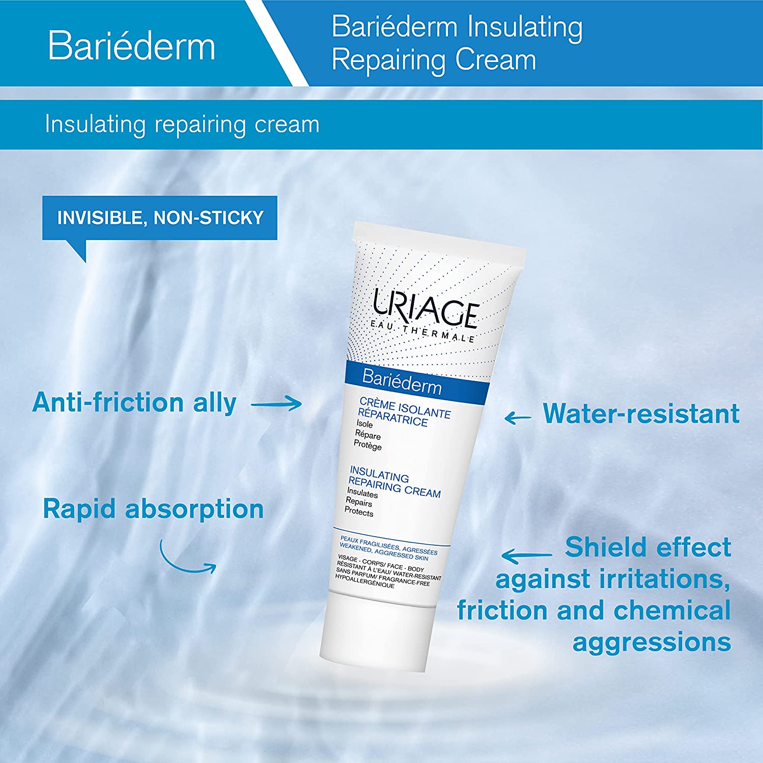 Uriage Bariéderm Insulating Repairing Cream 75ml – Reparación Intensiva y Protección de la Piel