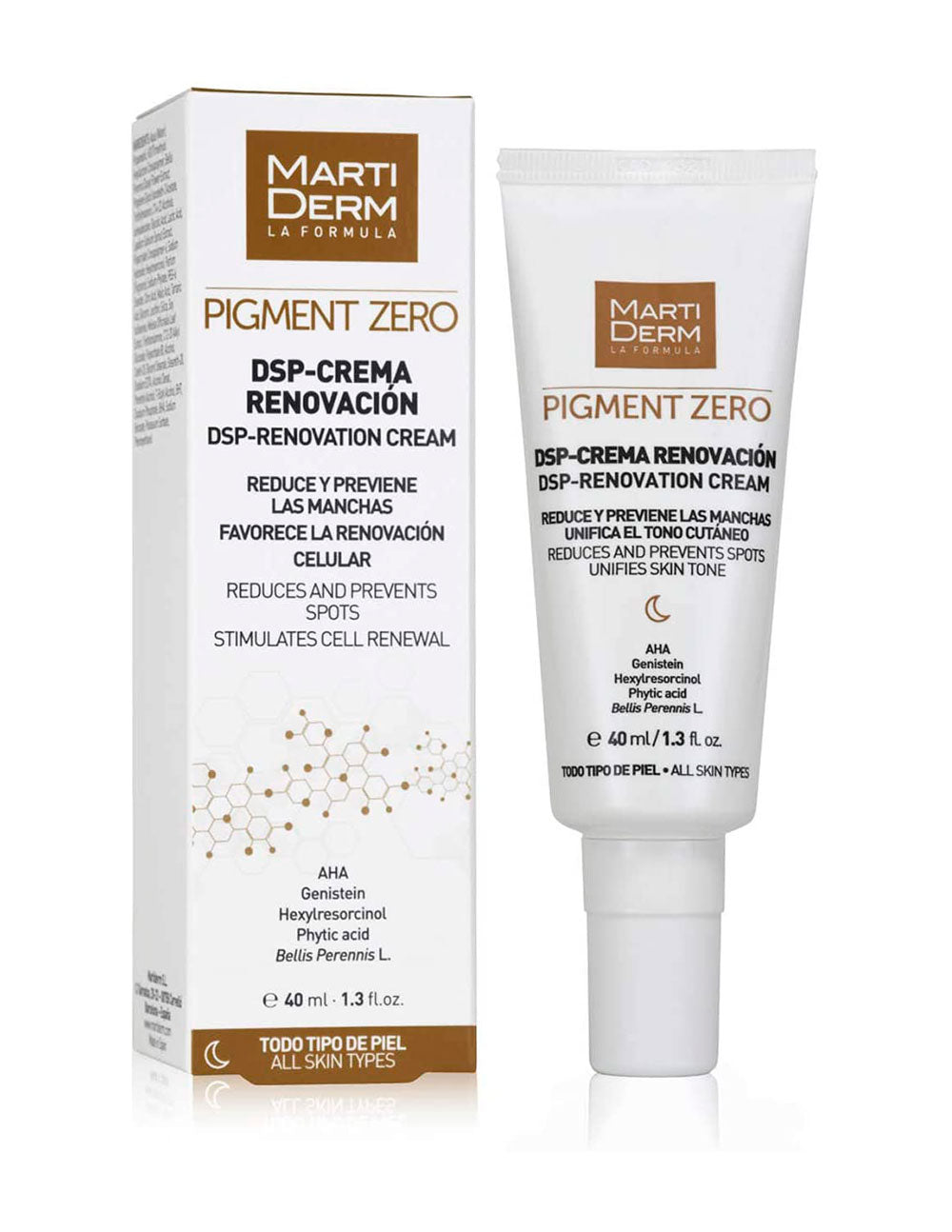 MartiDerm Pigment Zero DSP Cream 40ml | Crema Despigmentante y Iluminadora para una Piel Uniforme y Radiante