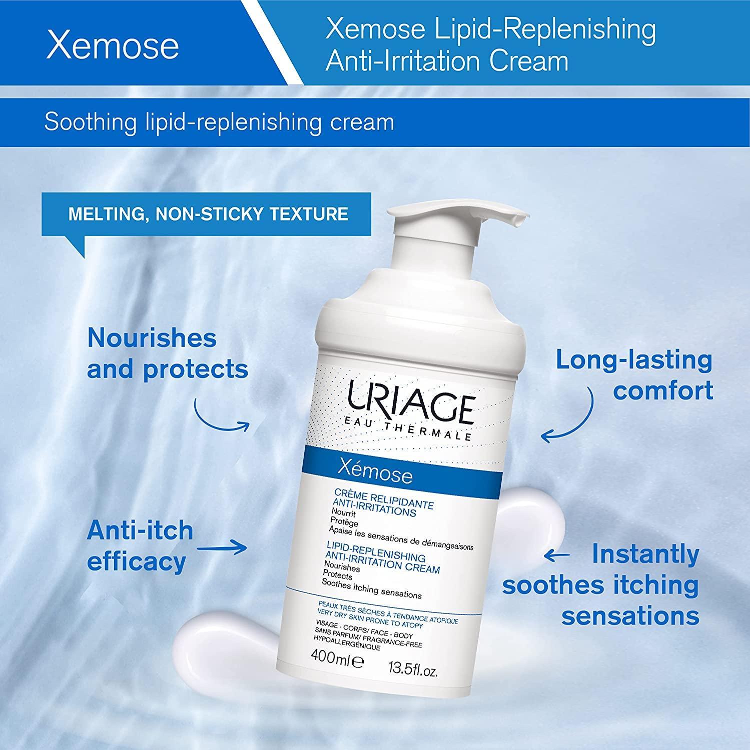 Uriage Xémose Crema 400ml – Hidratación y Confort para Piel Muy Seca