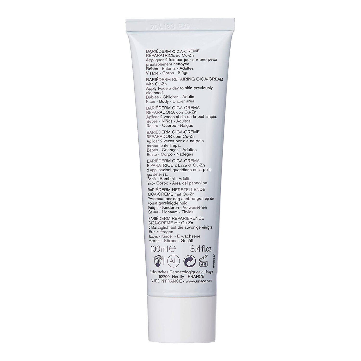 Uriage Bariéderm Cica Crème 100ml – Reparación Intensiva y Confort para la Piel Sensible