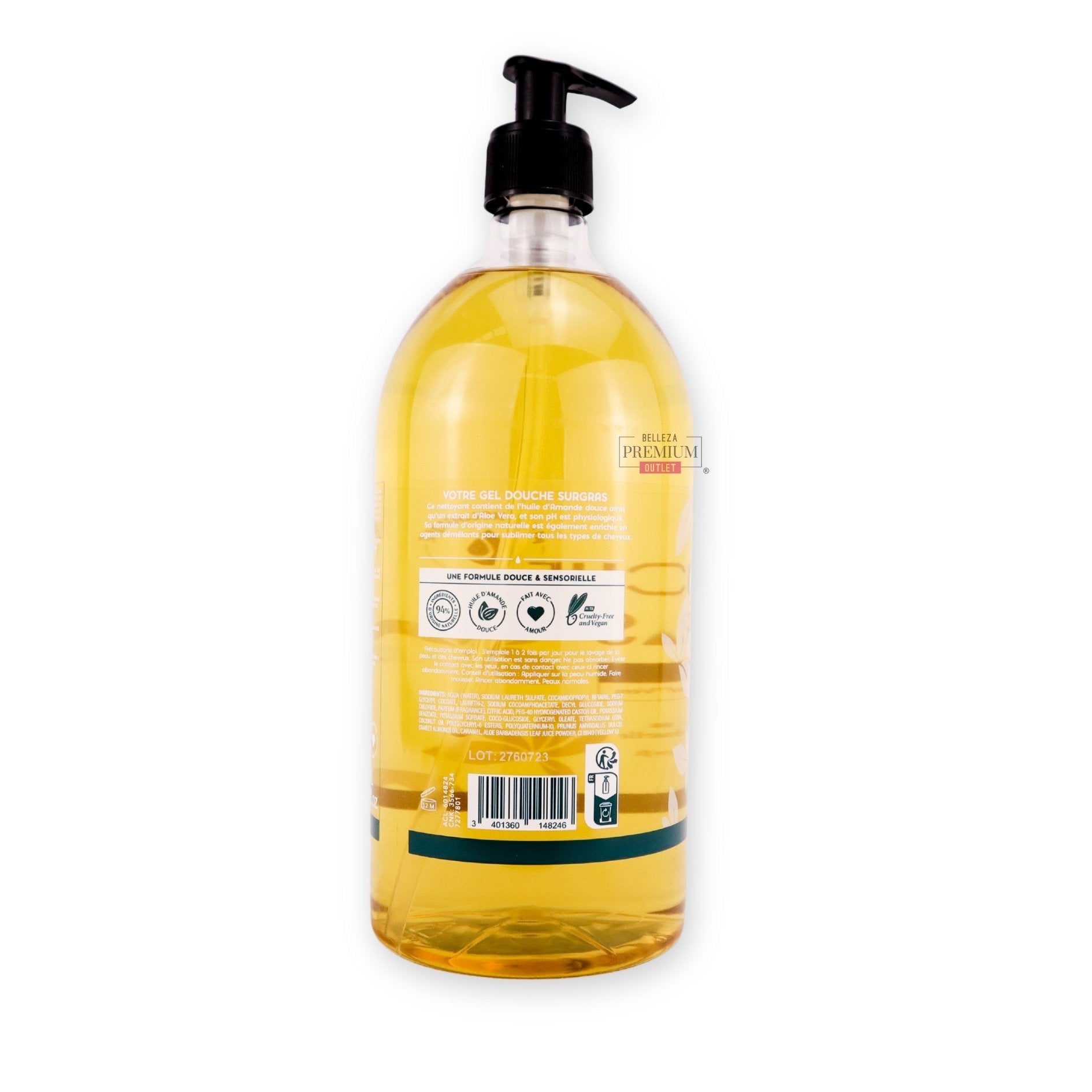 Beauterra Shower Gel 1L Extra-Doux – Limpieza Suave y Protectora para Todo Tipo de Piel