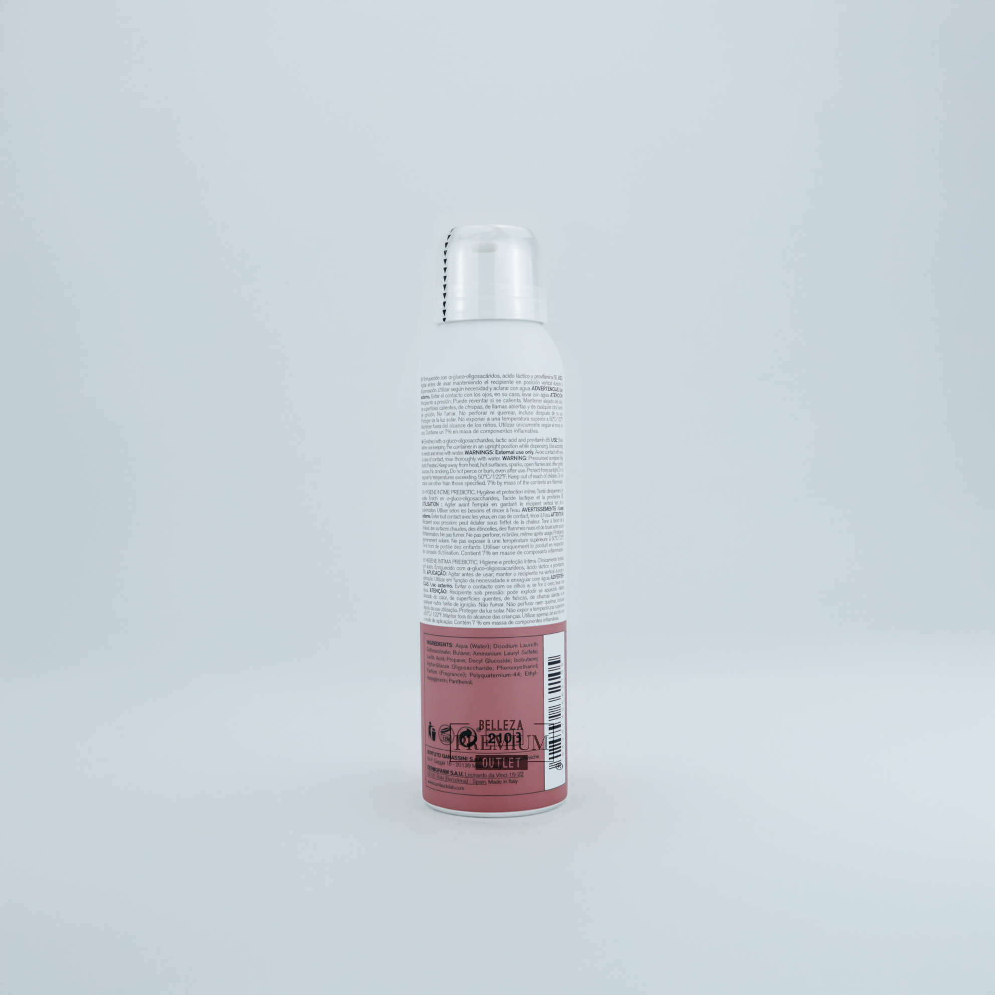 Cumlaude Lab Higiene Íntima Prebiotic Mousse 150ml – Espuma Suave con Prebióticos para la Zona Íntima