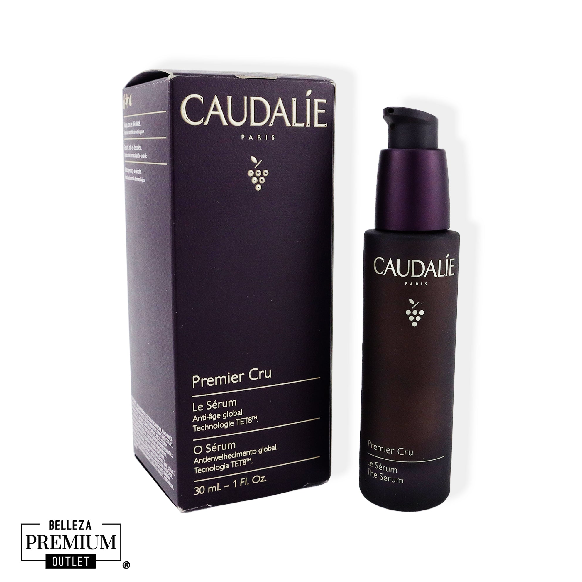 Caudalie Premier Cru Le Sérum 30ml – Sérum Antiedad Global para Piel Radiante y Rejuvenecida