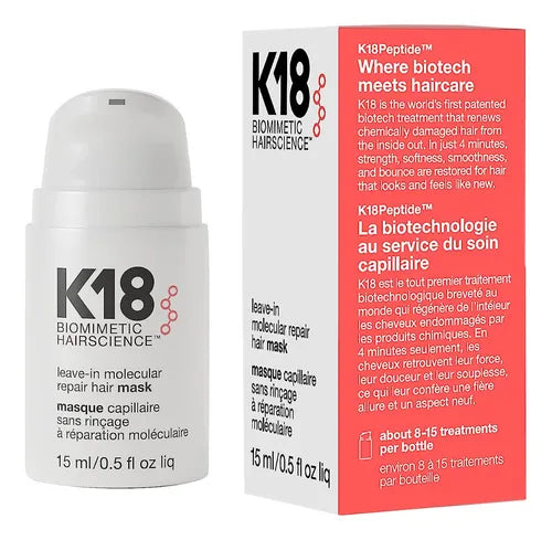K18 Hair Mask 15ml – Mascarilla Capilar Reparadora
