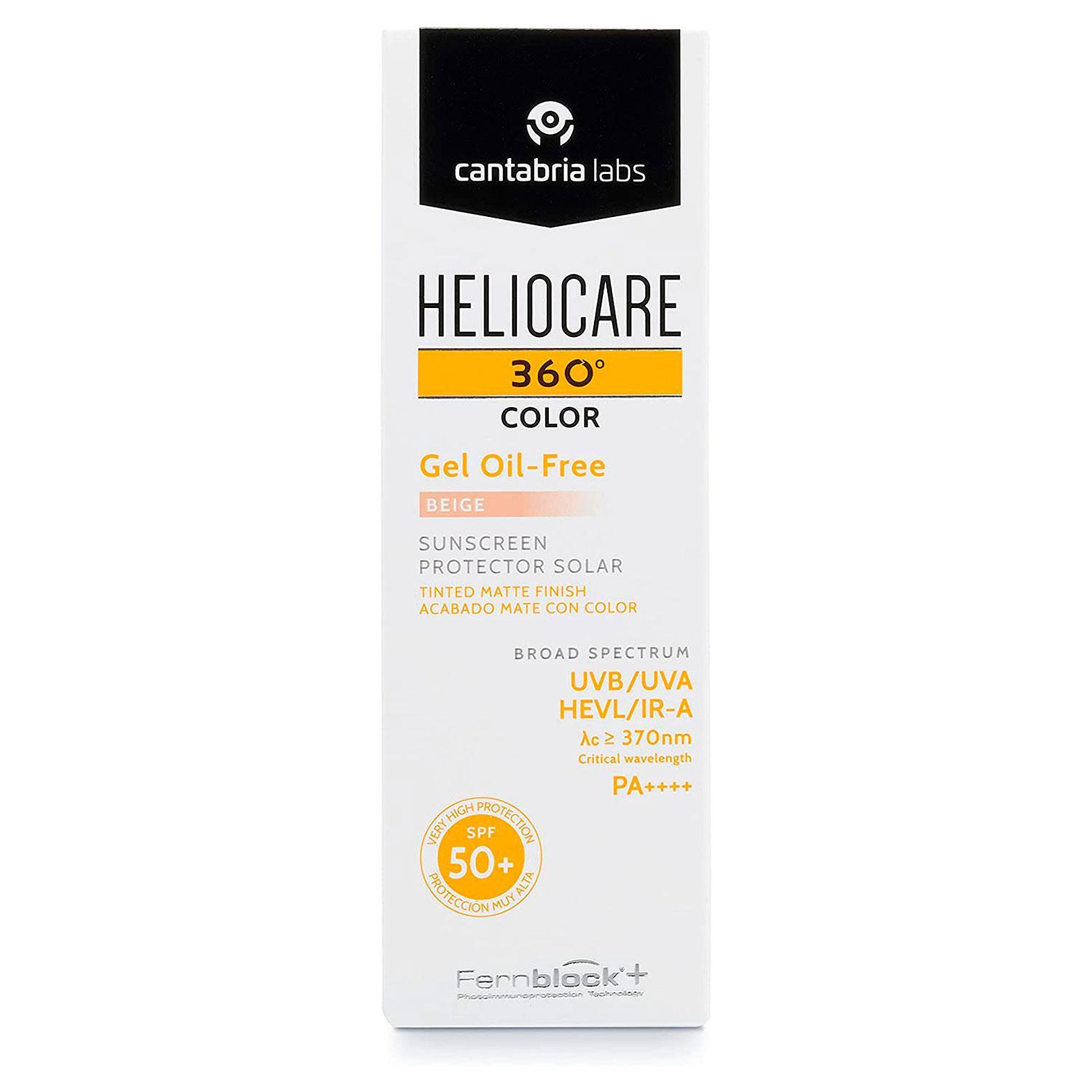 Heliocare 360° Gel Color SPF50+ Tono Beige 50ml – Fotoprotección con color y acabado natural