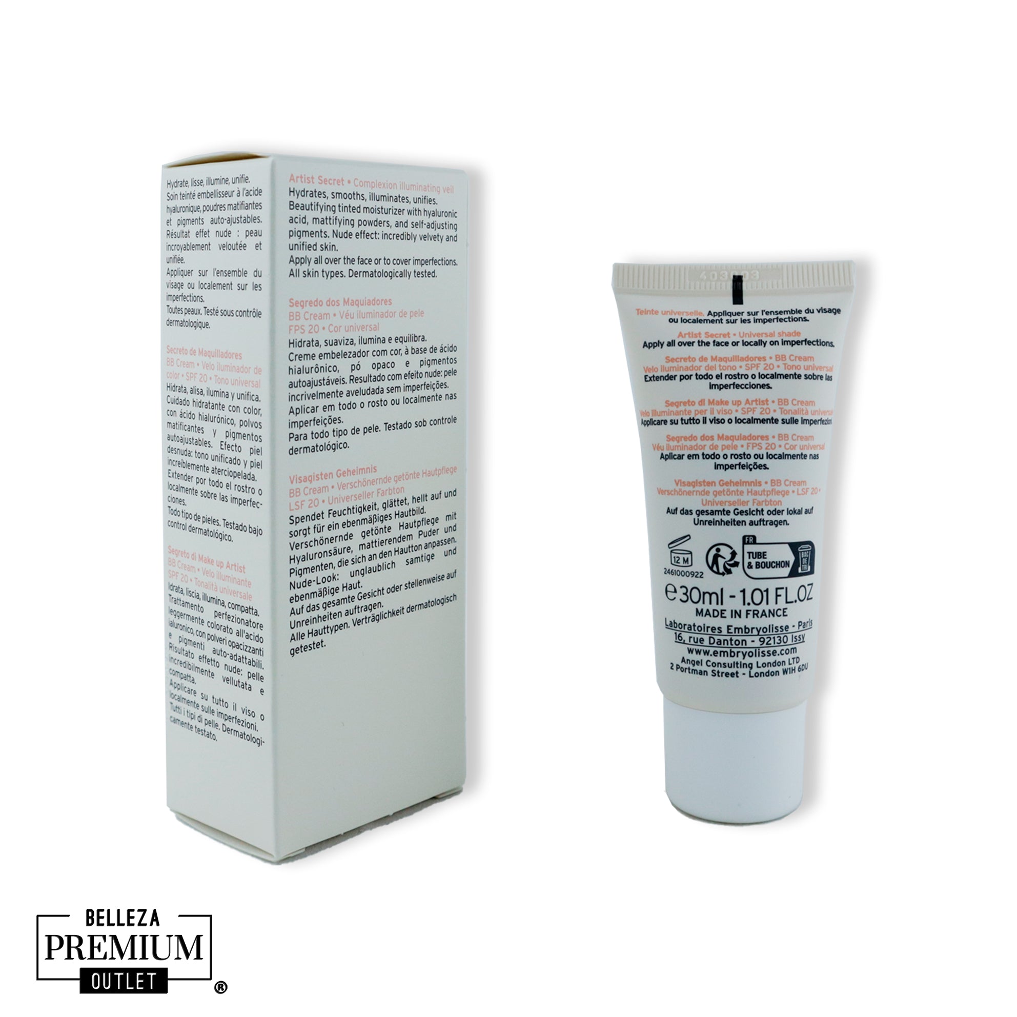 Embryolisse Complexion Illuminating BB Cream 30ml – Piel Radiante y Uniforme
