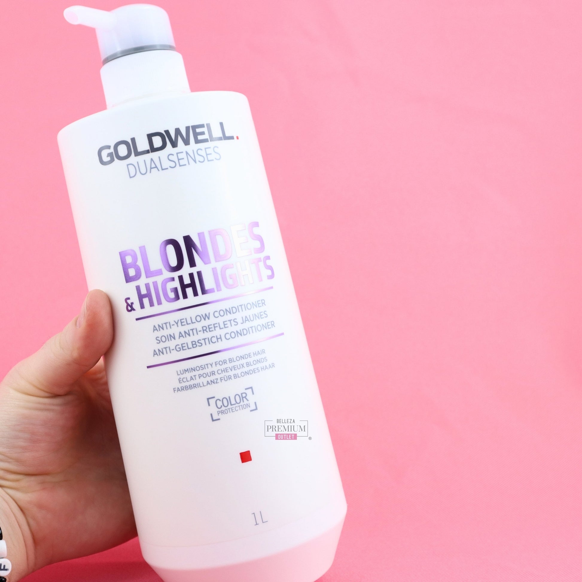Goldwell Dualsenses Blondes & Highlights Anti-Yellow Conditioner 1000ml: El acondicionador infalible para cabellos rubios.