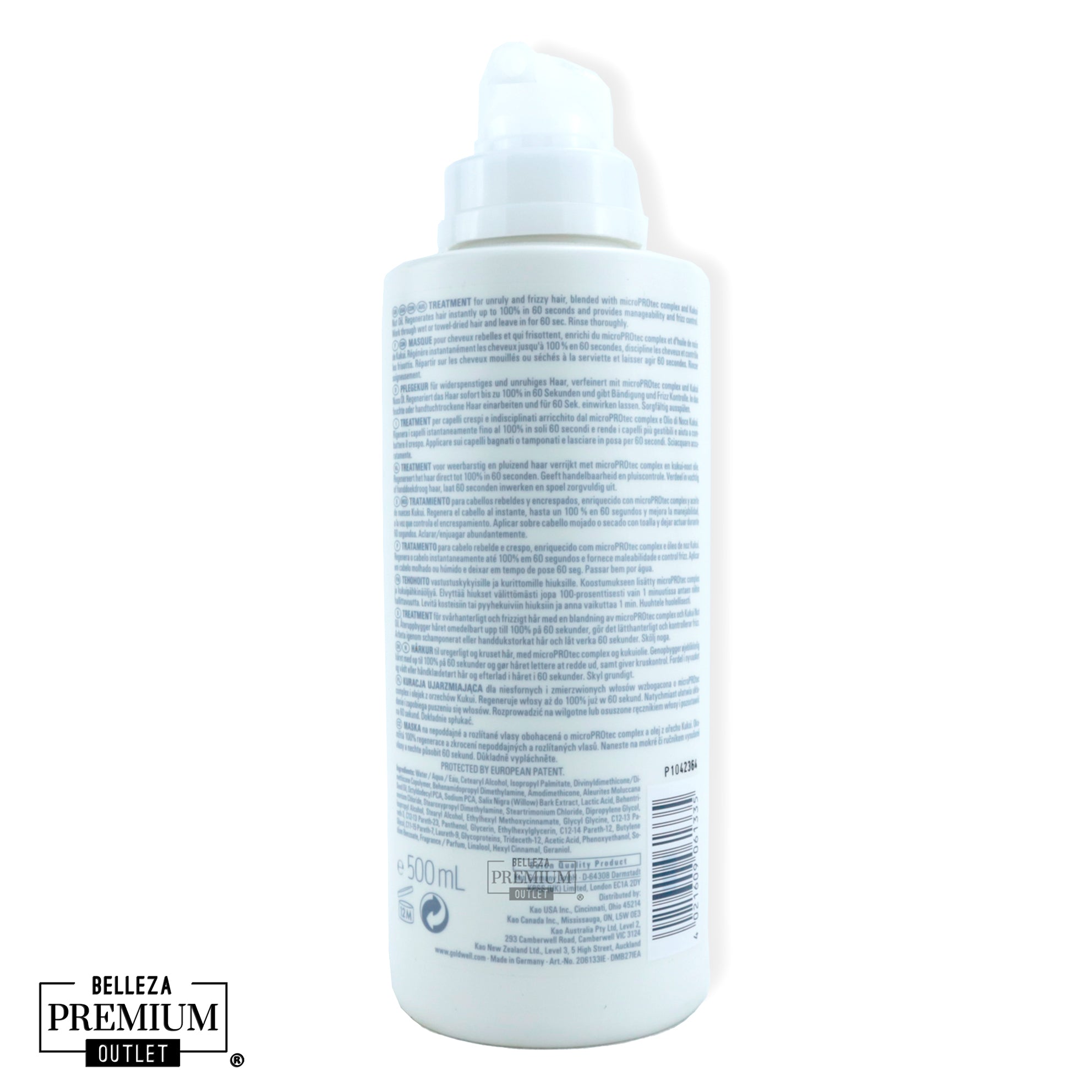 Goldwell Dualsenses Just Smooth 60Sec Treatment 500ml- ¡Cabello suave, controlado y nutrido en solo 60 segundos!
