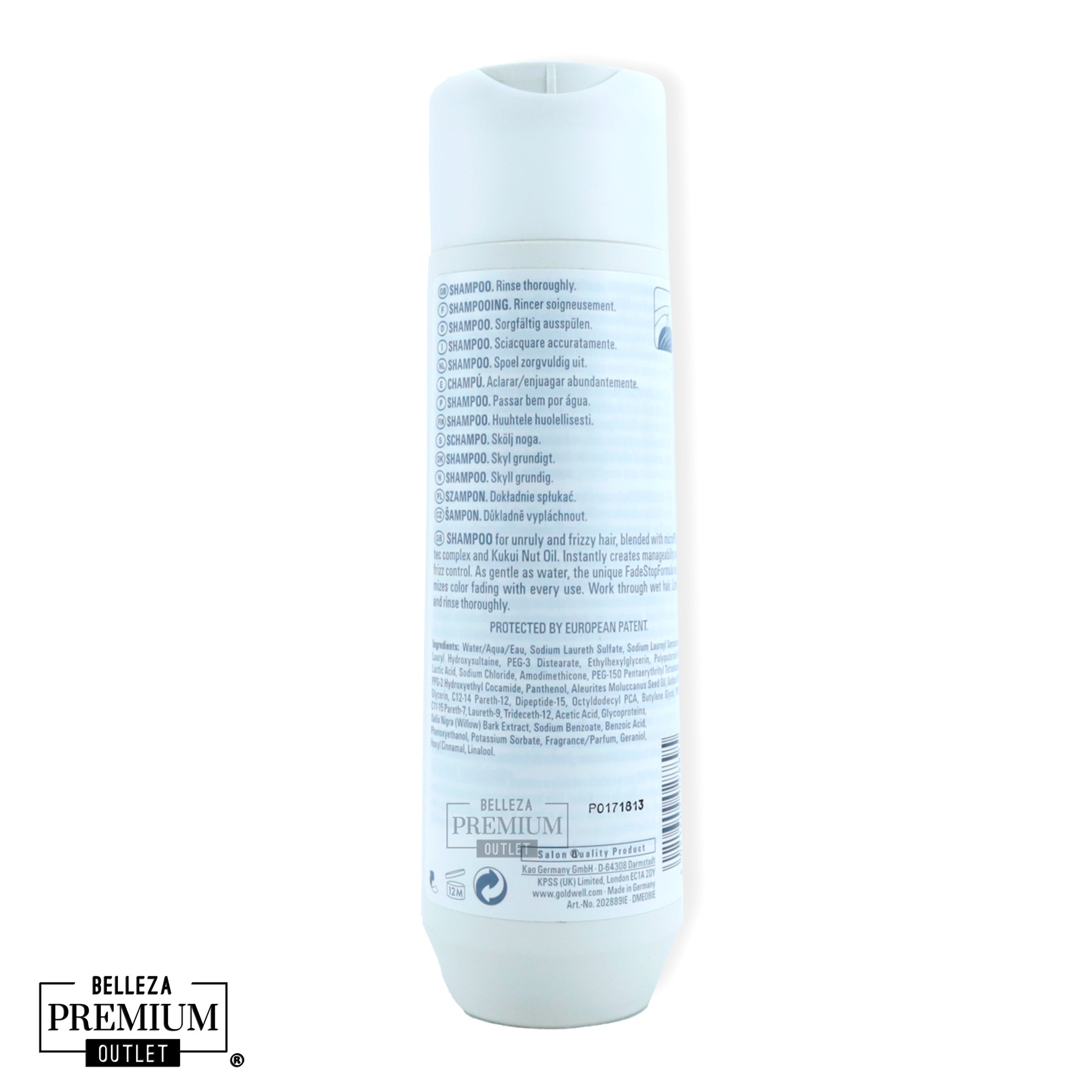Goldwell Dualsenses Just Smooth Taming Shampoo 250ml-Control, suavidad y limpieza en un solo paso
