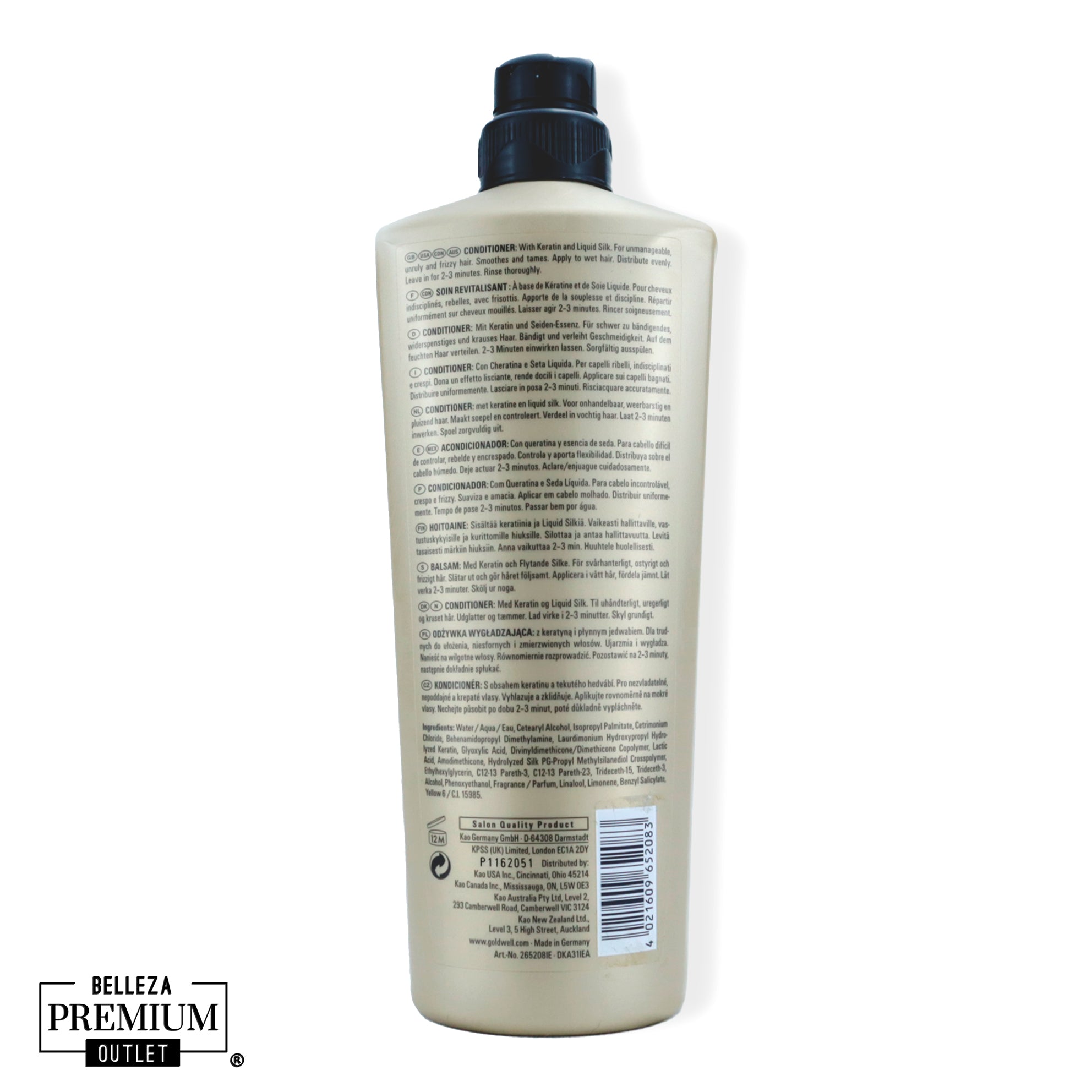 Goldwell Kerasilk Control Conditioner 1000ml – Cabello Suave, Liso y Sin Frizz