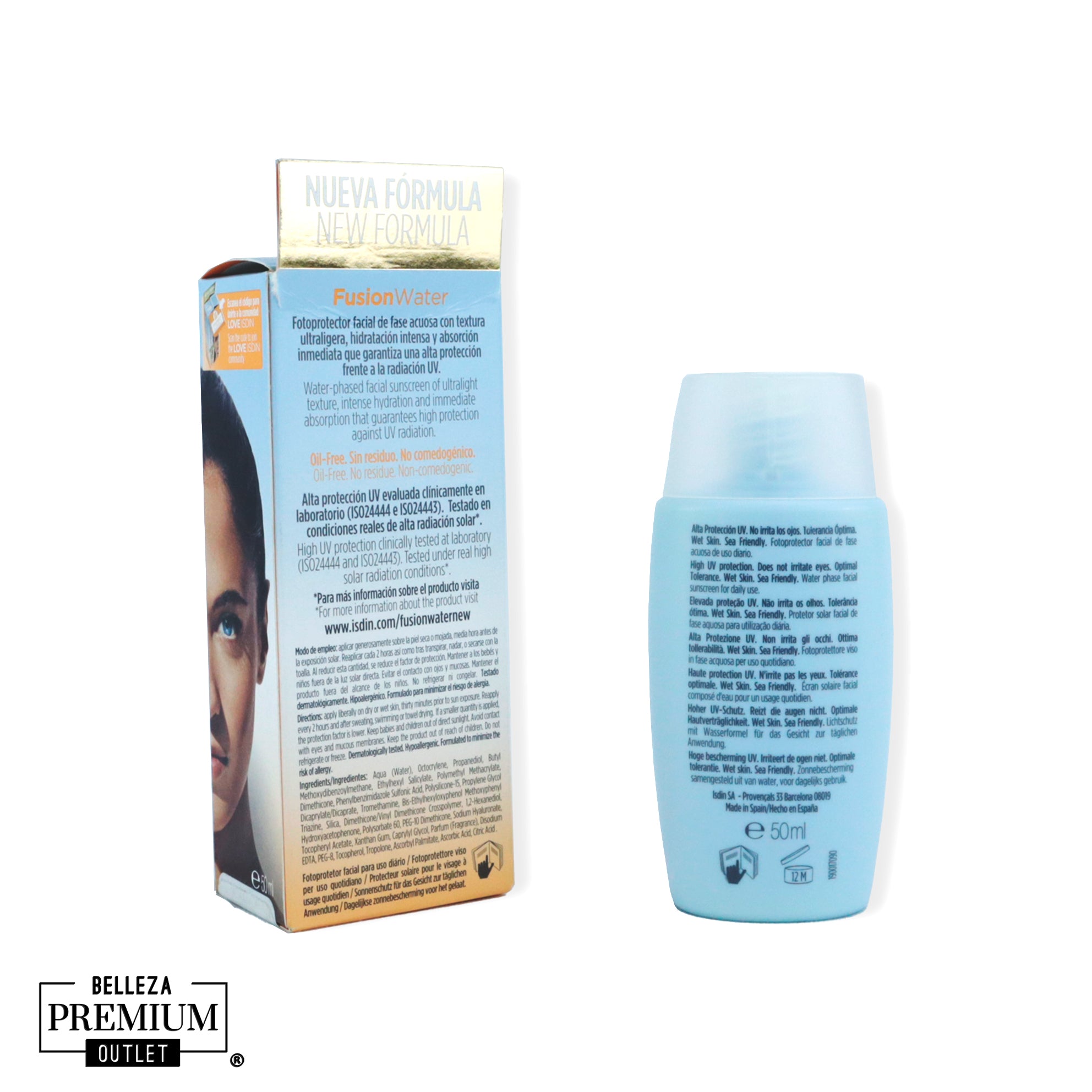 Isdin Fotoprotector Fusion Water Magic SPF50+ 50ml: Protección Solar Increíble para Tu Piel