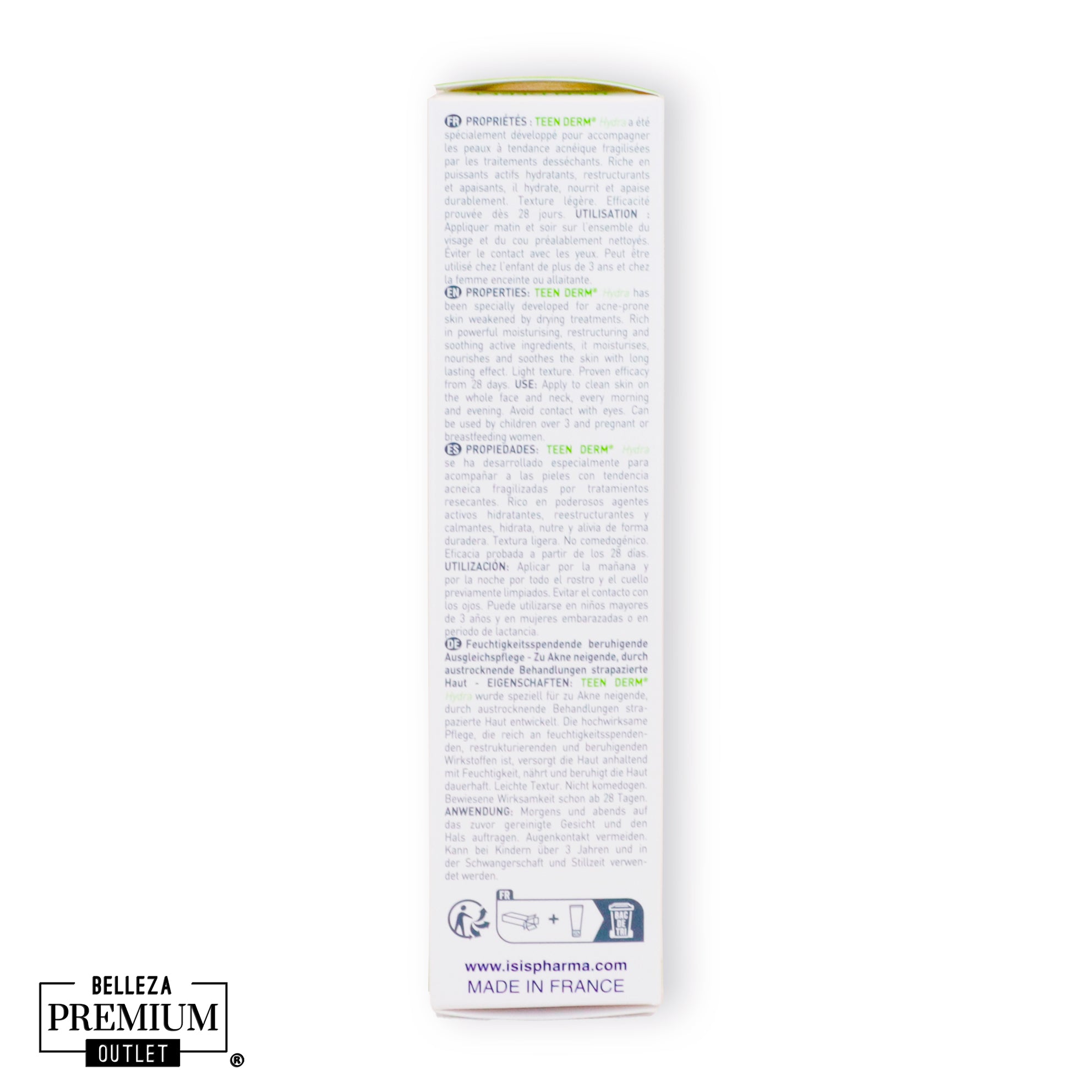 Isispharma Teen Derm Hydra Compensating Soothing Moisturizer 40Ml