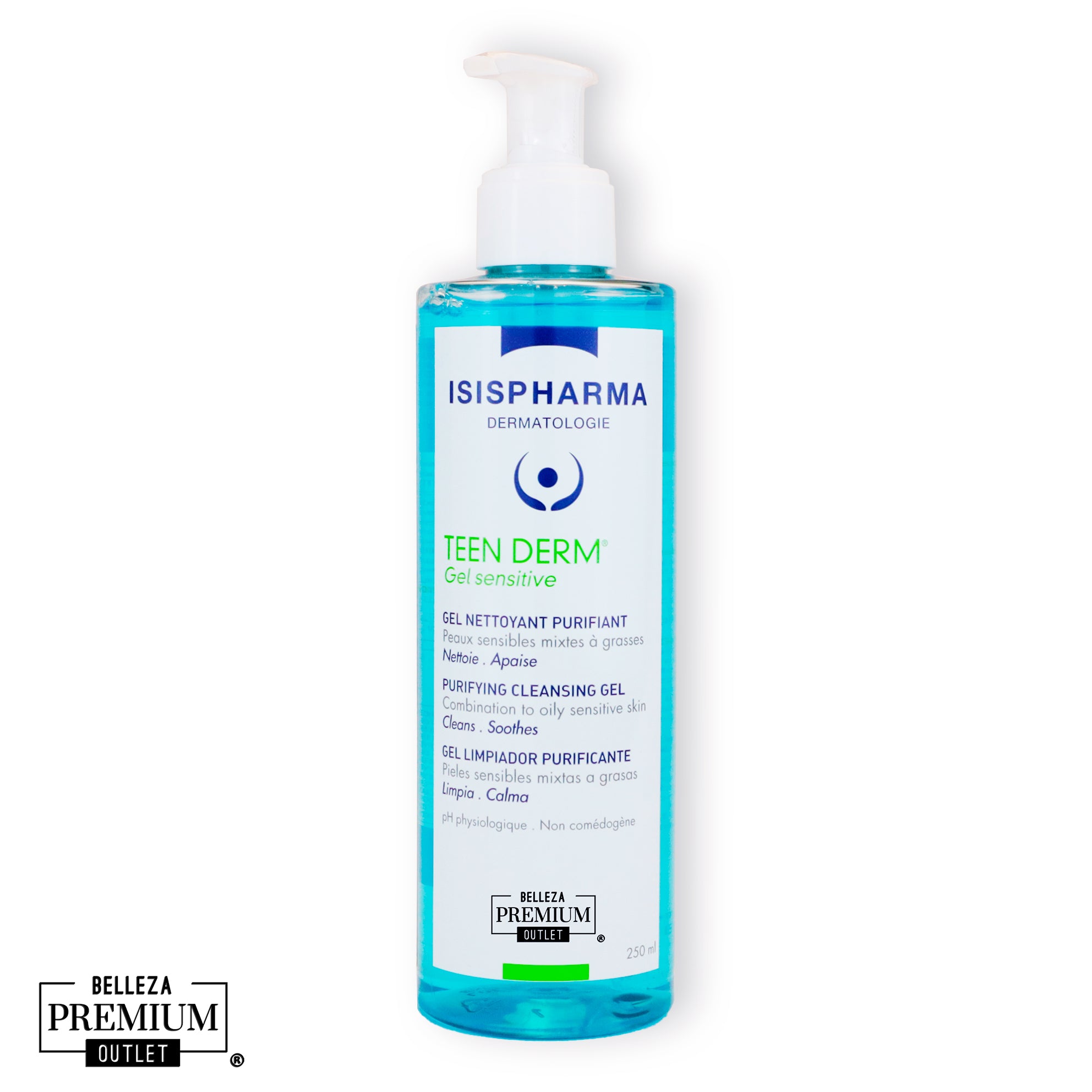 Isispharma Teen Derm Purifying Cleansing Gel For Oily And Combination Skin 250Ml