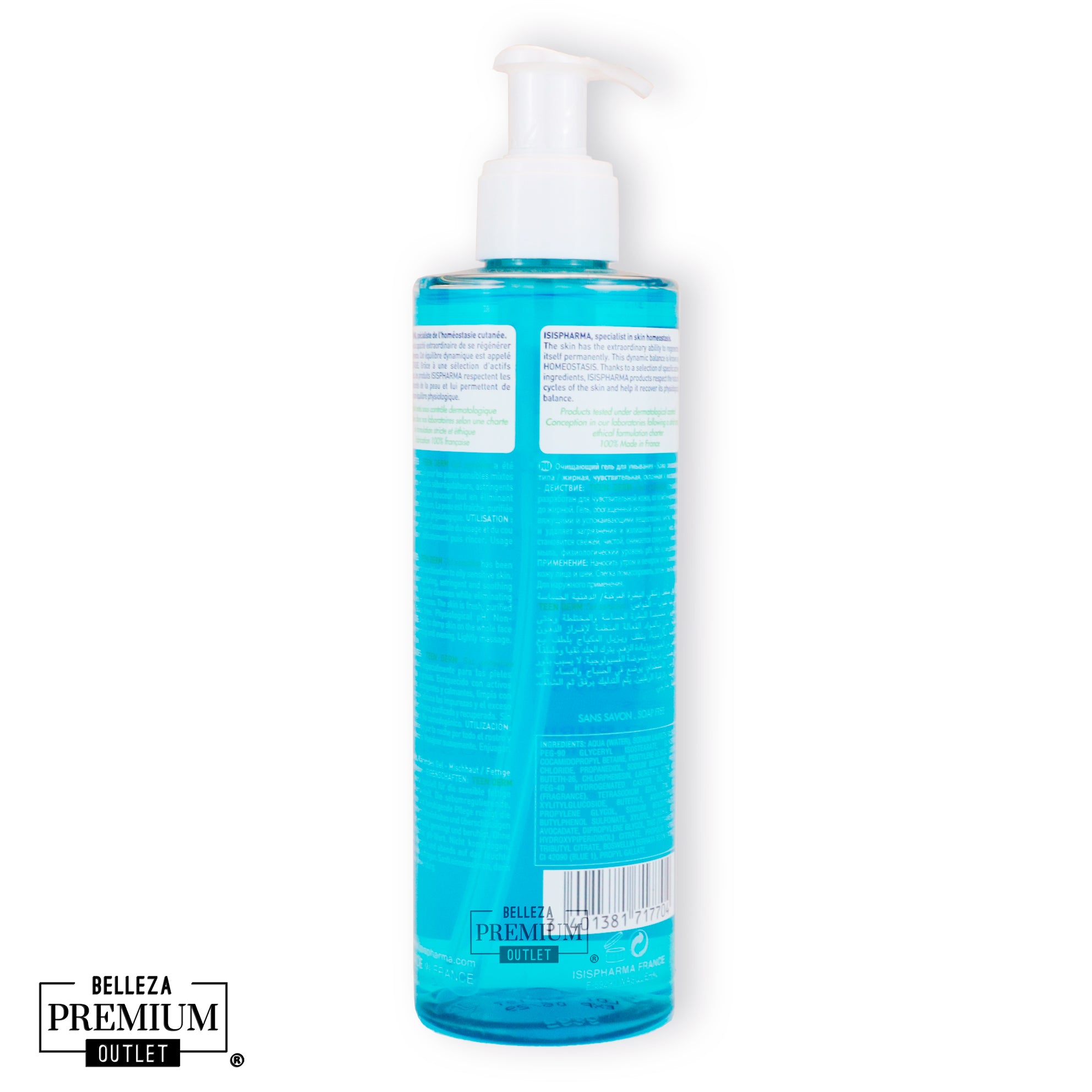 Isispharma Teen Derm Purifying Cleansing Gel For Oily And Combination Skin 250Ml