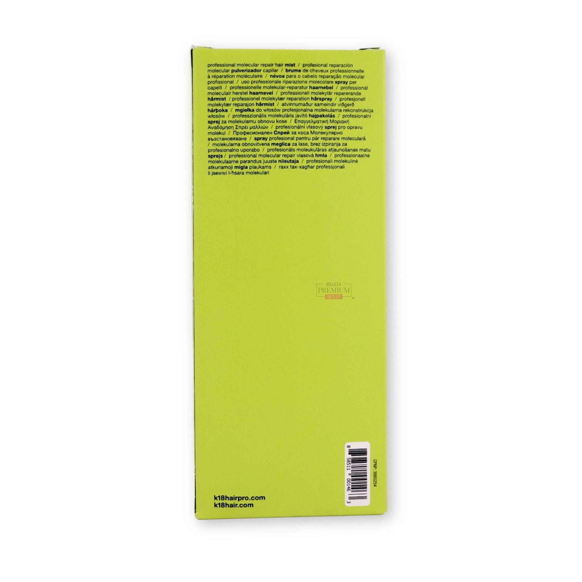 K18 Professional Molecular Repair Hair Mist 300ml – Reparador Capilar Molecular