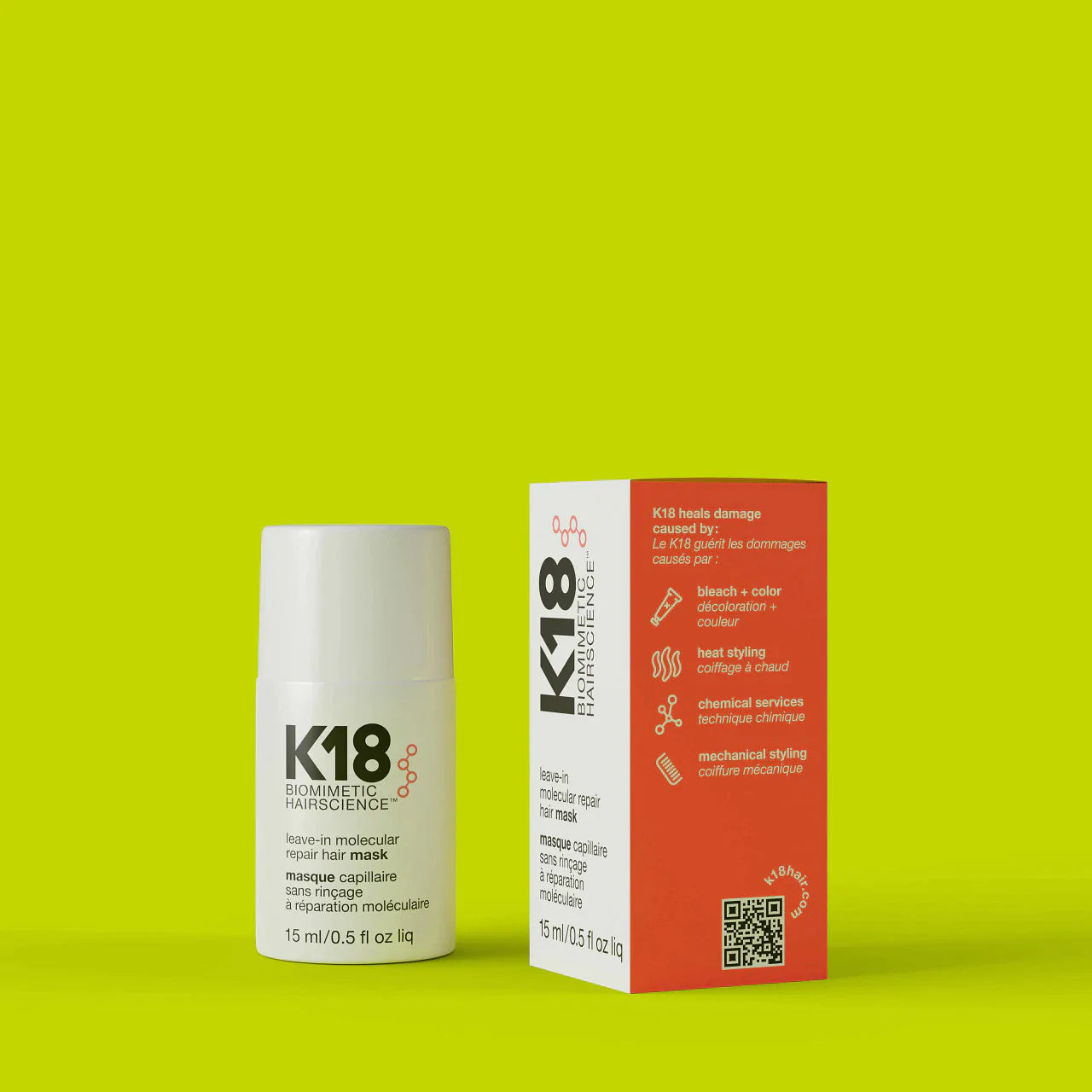 K18 Hair Mask 15ml – Mascarilla Capilar Reparadora