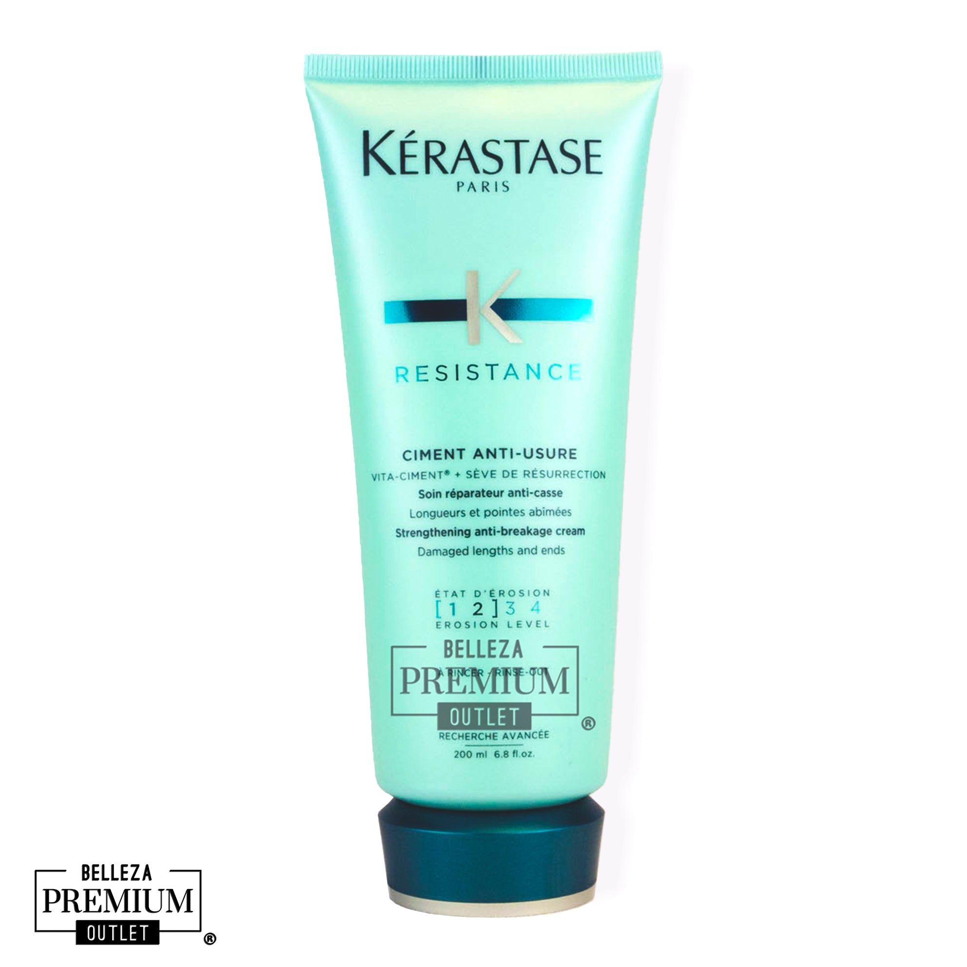 Kérastase Resistance Ciment Anti-Usure 200ml – Concentrado Reparador para Cabello Muy Dañado