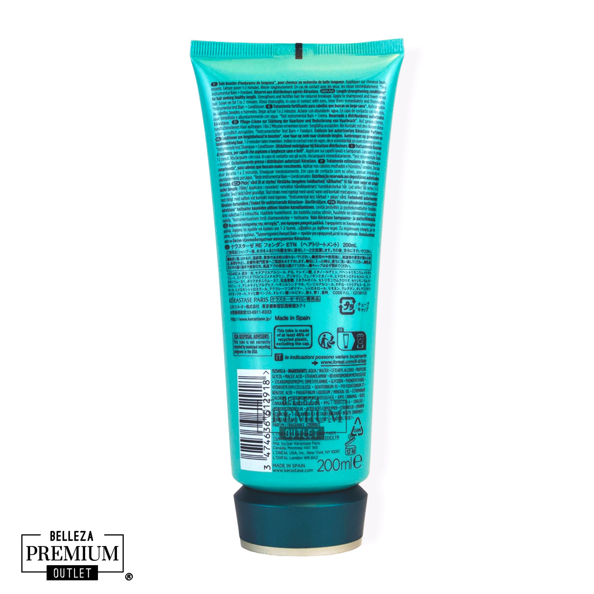 Kérastase Resistance Fondant Extentioniste 200ml – Acondicionador Fortalecedor para Crecimiento y Longitud del Cabello