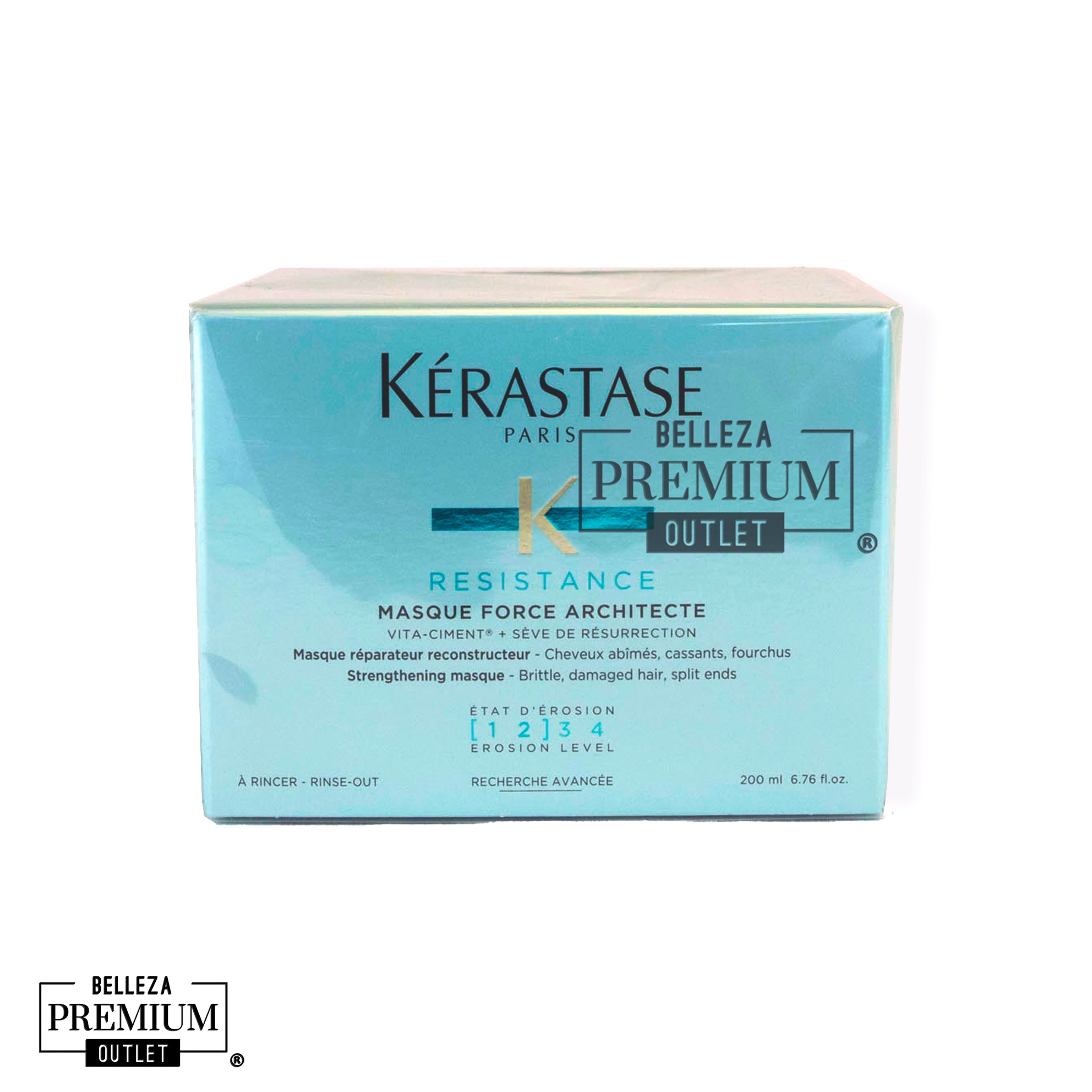 Kérastase Resistance Masque Force Architecte 200ml – Mascarilla Reparadora para Cabello Dañado y Quebradizo