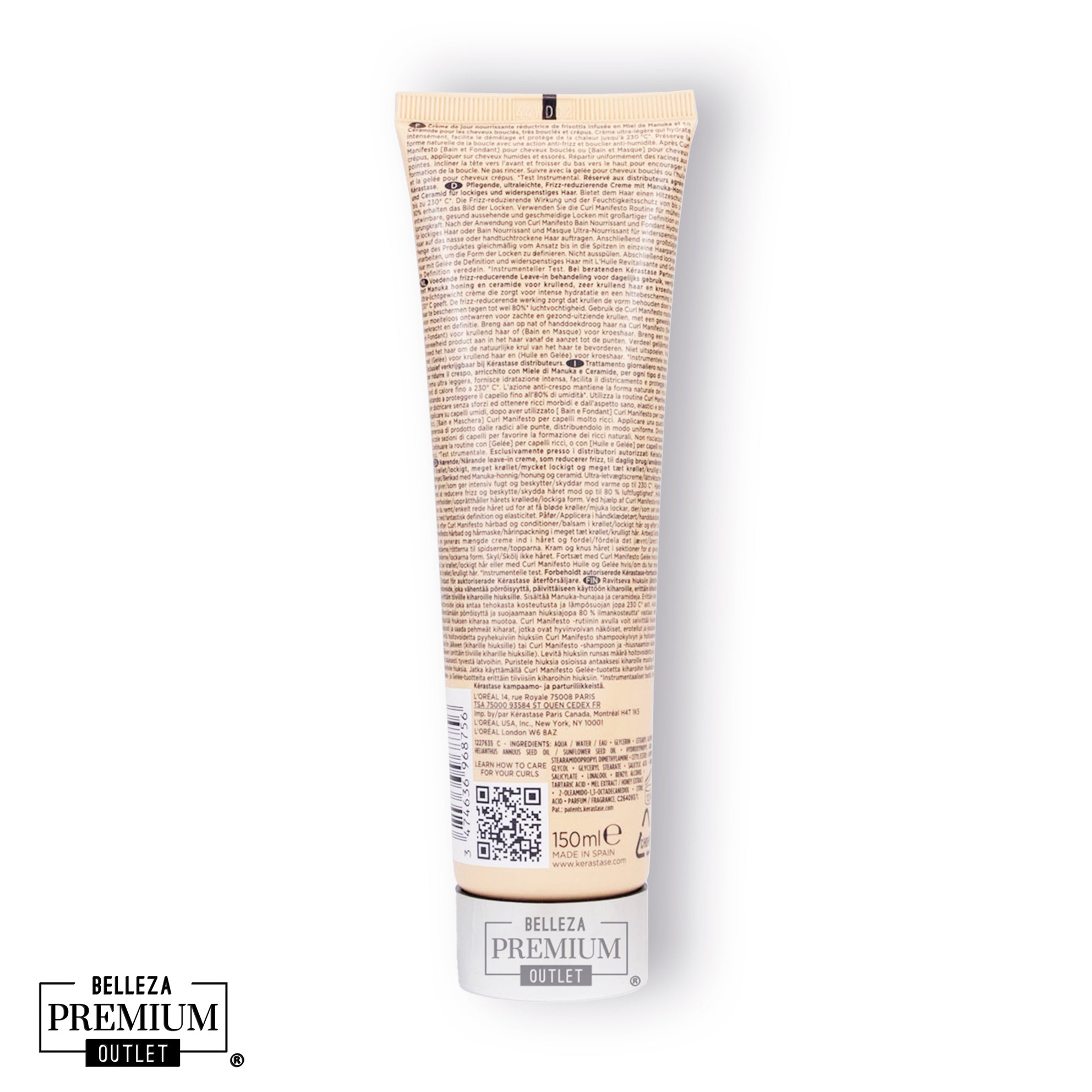 Kérastase Curl Manifesto Crème De Jour Fondamentale 150ml – Crema Hidratante de Día para Rizos Suaves y Definidos