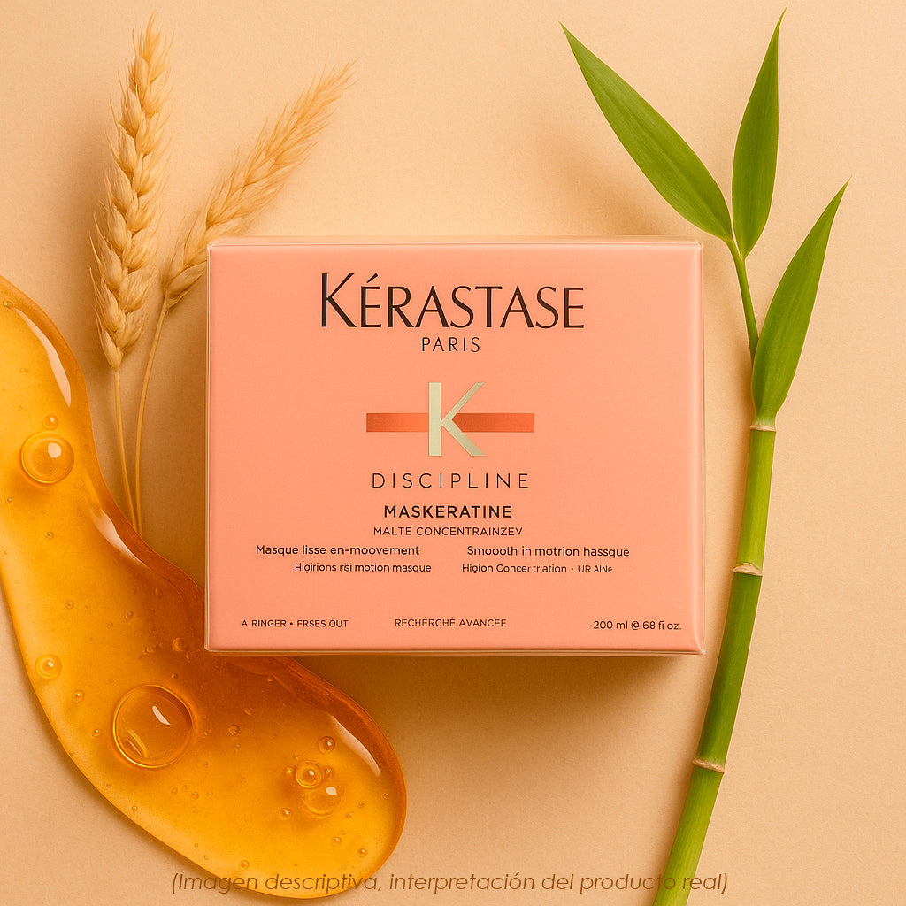 Kérastase Discipline Maskeratine 200ml – Mascarilla Alisadora y Antifrizz para Cabello Rebelde e Indisciplinado