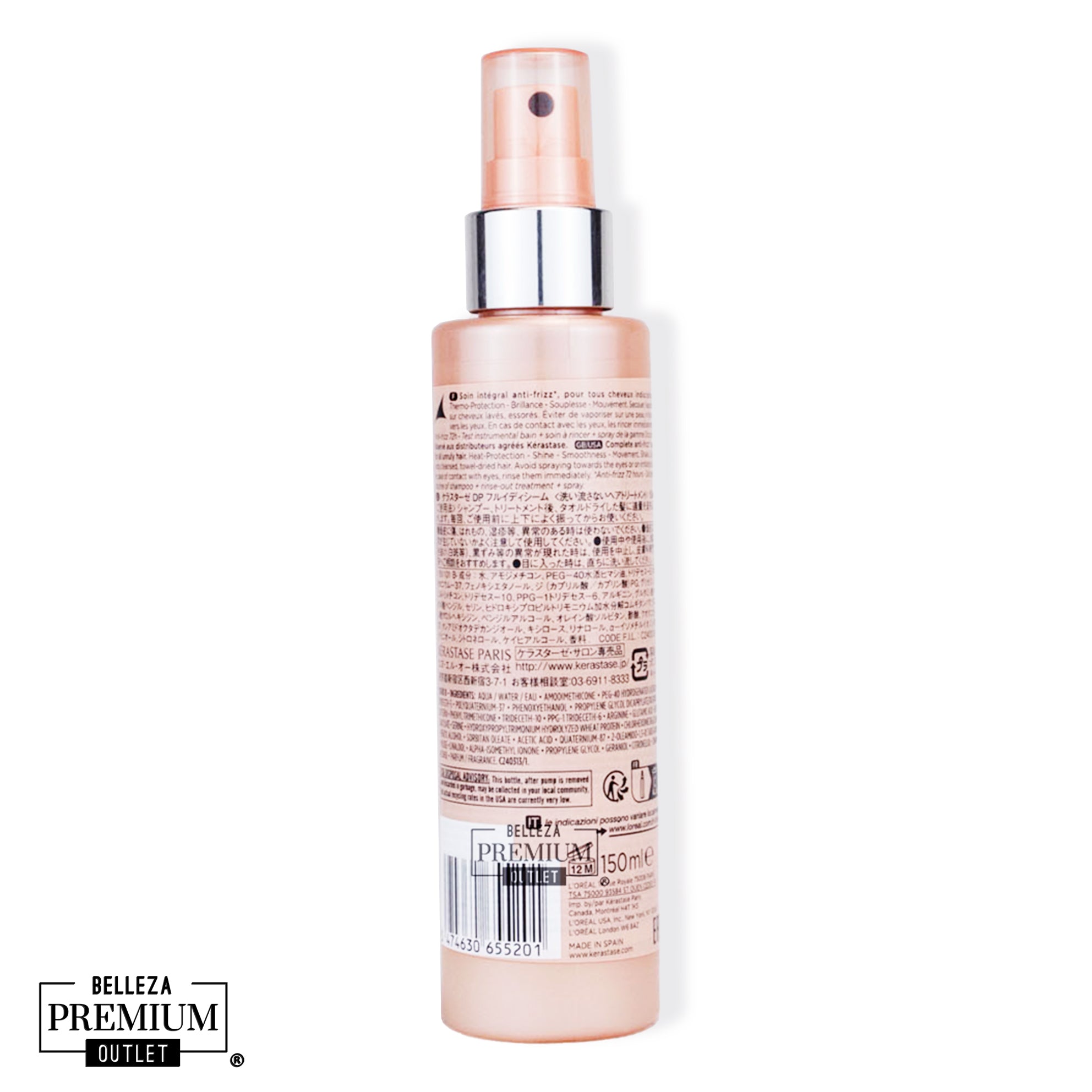 Kérastase Discipline Fluidissime 150ml – Spray Termoprotector Antifrizz para Cabello Indisciplinado y Difícil de Peinar