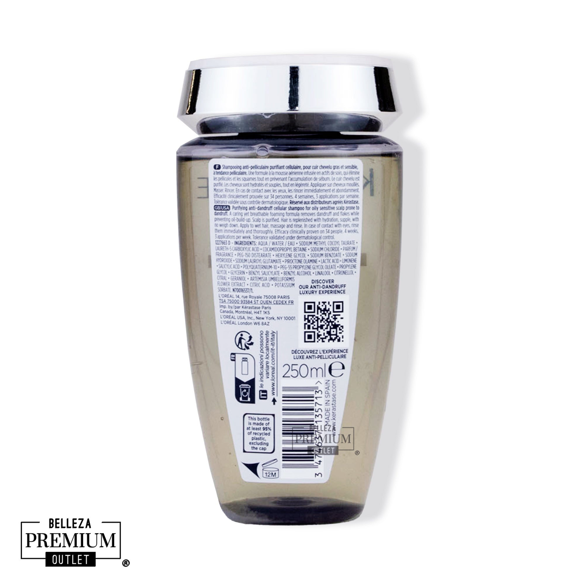 Kérastase Symbiose Bain Pureté Anti-Pelliculaire 250ml – Shampoo Anticaspa Purificante