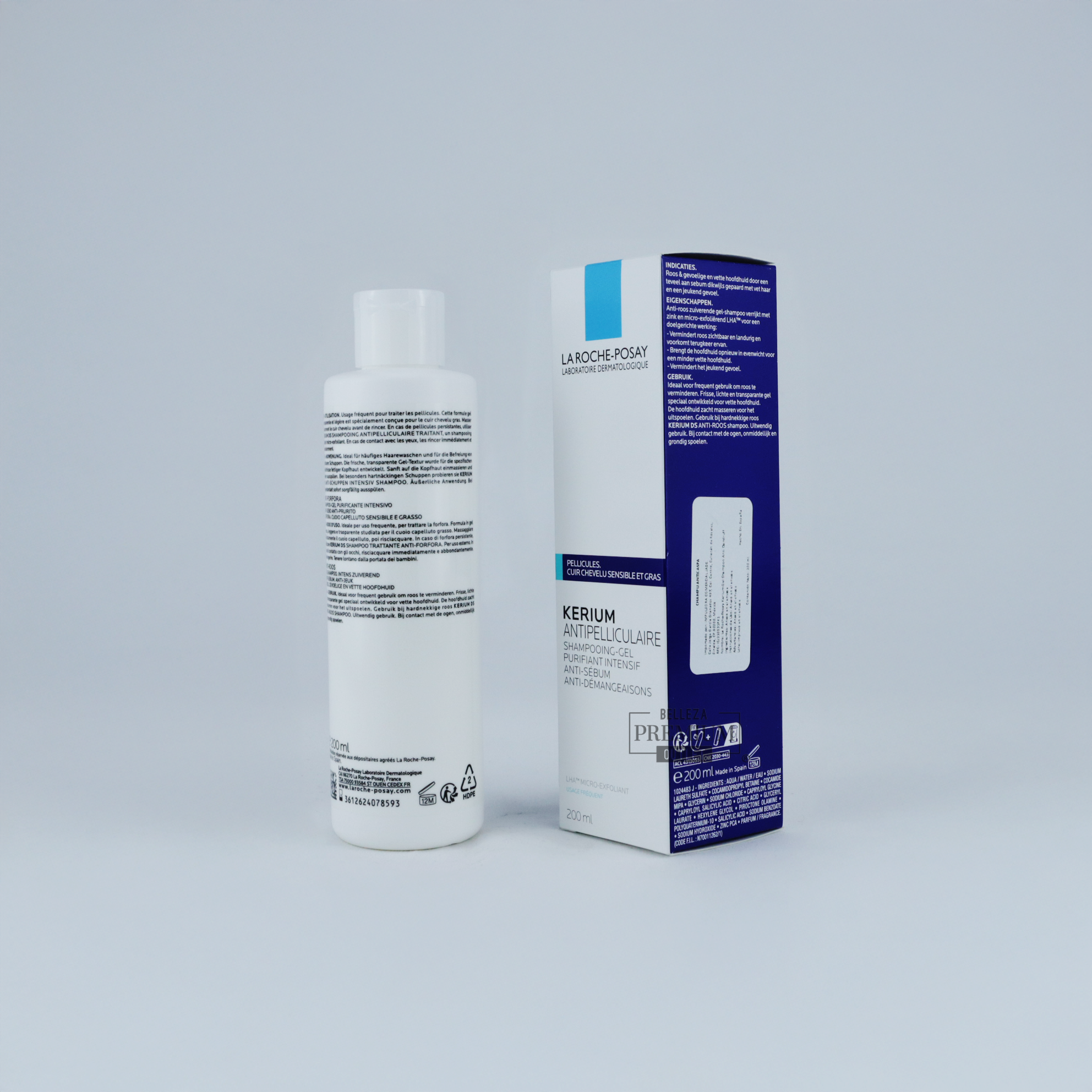 La Roche-Posay Kerium Gel Shampoo Anti Dandruff 200ml: Poderoso Shampoo contra la Caspa
