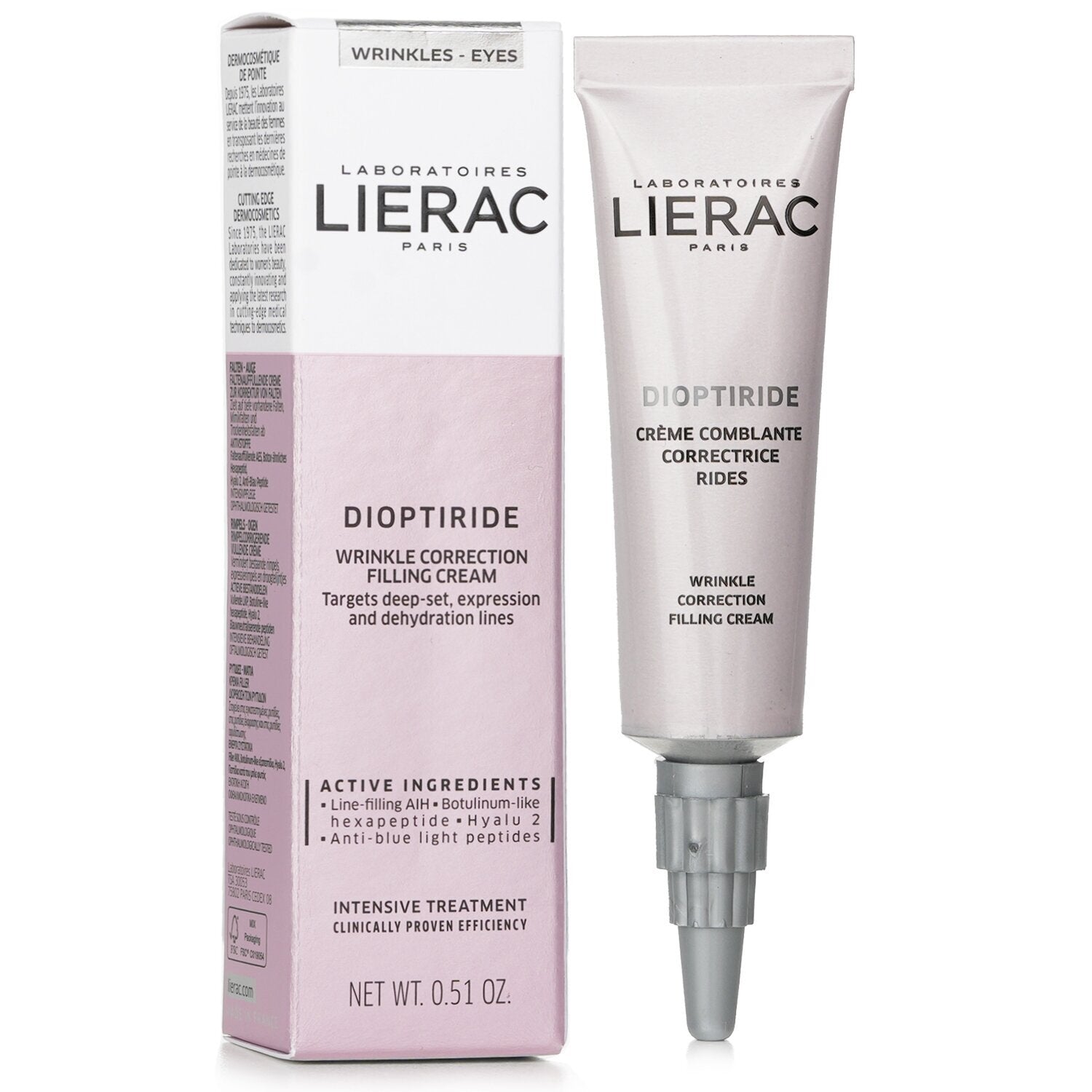 Lierac DIOPTIRIDE Filling Cream Correction 15ml | Corrección y Relleno Instantáneo para la Mirada