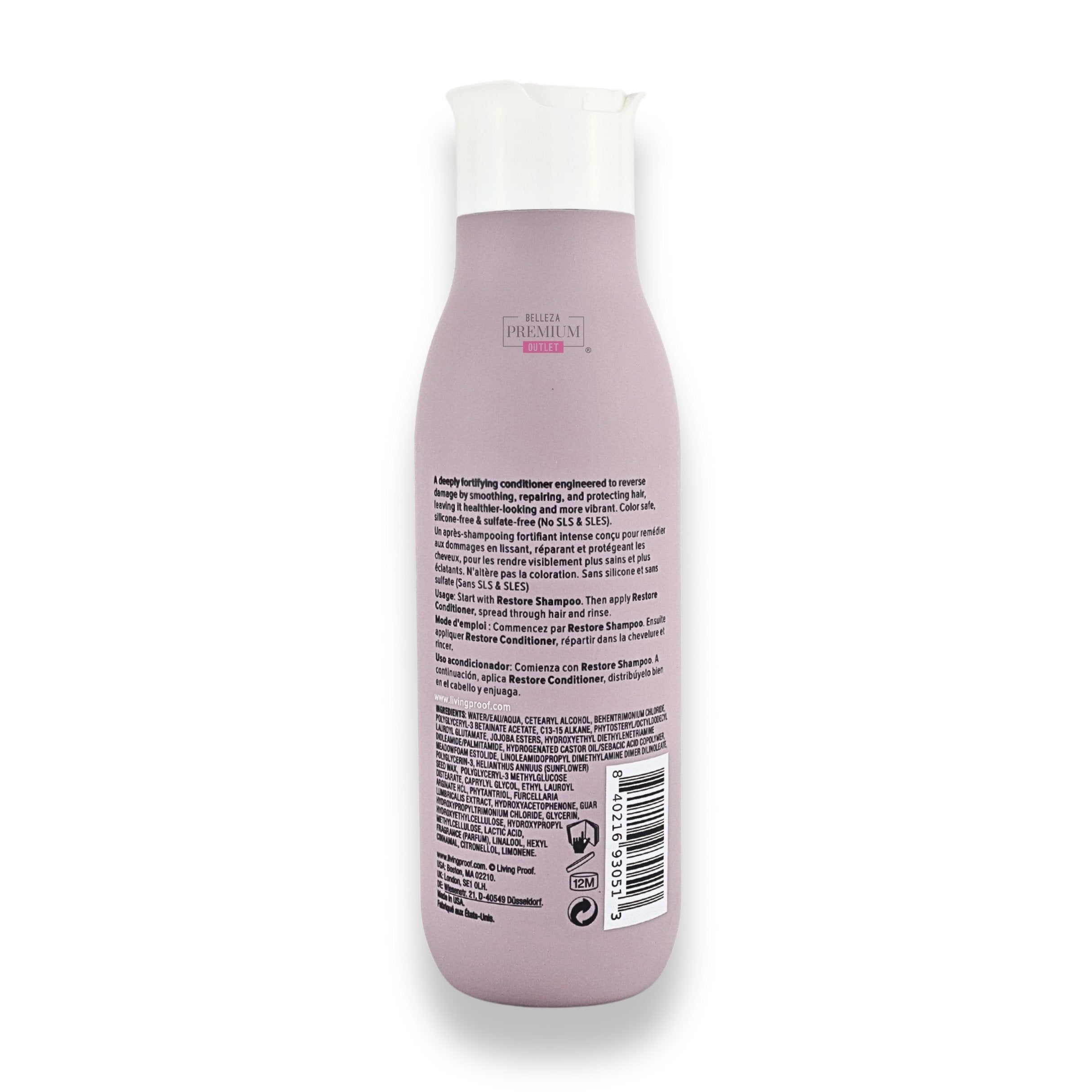 Living Proof Restore Conditioner 236ml: Reconocido acondicionador que revitaliza el cabello dañado